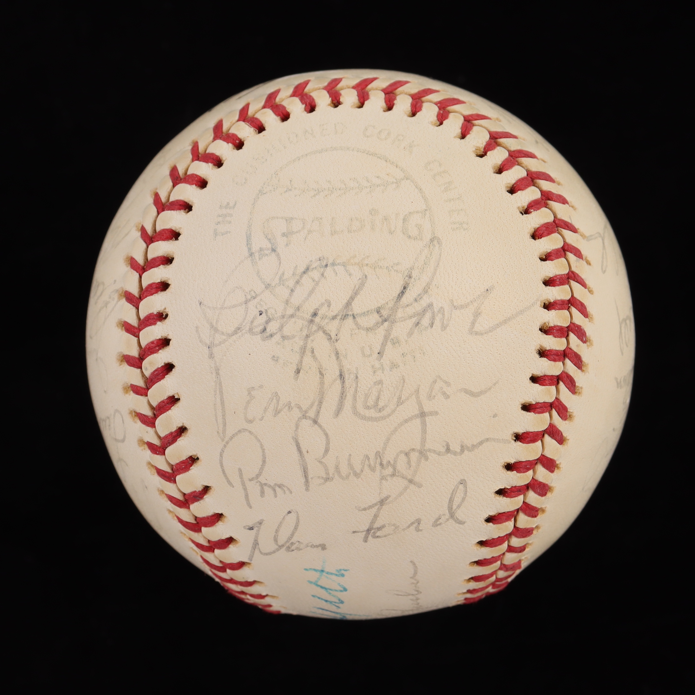 1975 Twins Spalding Baseball Signed by (28) with Lyman Bostock Jr., Danny Thompson, Larry Hisle, Eric Soderholm (PSA) at PristineAuction.com 1975 Twins Spalding Baseball Signed by (28) with Lyman Bostock Jr., Danny Thompson, Larry Hisle, Eric Soderholm (PSA) at PristineAuction.com
