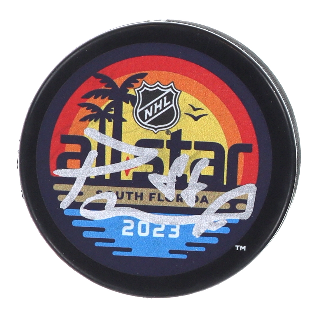 David Pastrnak Signed 2023 NHL All-Star Logo Hockey Puck (JSA) at PristineAuction.com David Pastrnak Signed 2023 NHL All-Star Logo Hockey Puck (JSA) at PristineAuction.com