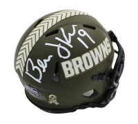 Bernie Kosar Signed Browns Salute to Service Alternate Speed Mini Helmet (Radtke) at PristineAuction.com