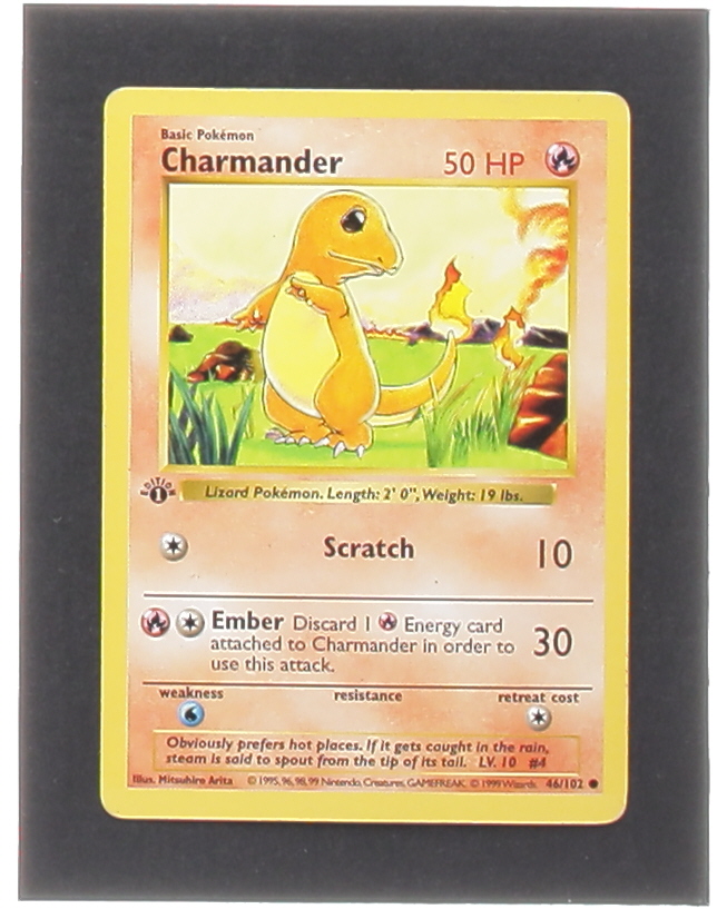 Charmander Pokemon 1999 Base #46 at PristineAuction.com Charmander Pokemon 1999 Base #46 at PristineAuction.com
