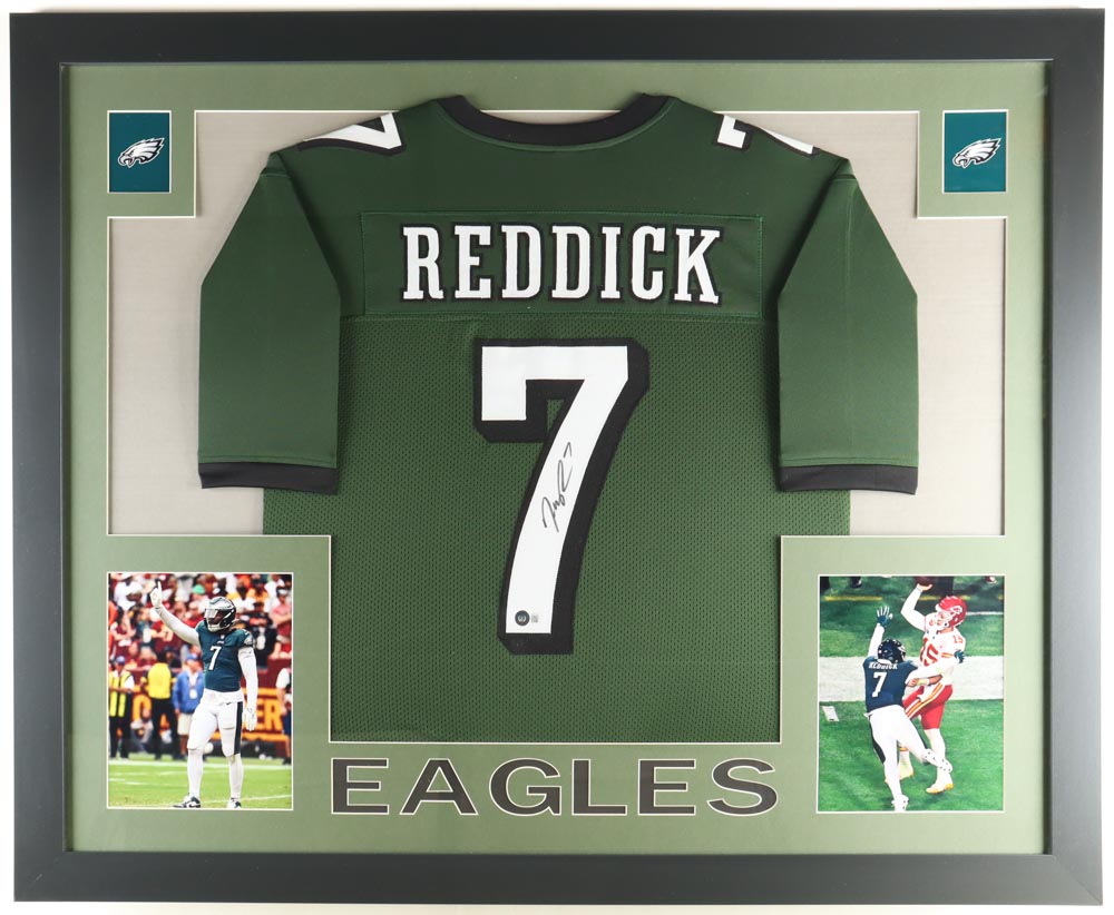 Haason Reddick Signed Custom Framed Jersey Display (Beckett) at PristineAuction.com Haason Reddick Signed Custom Framed Jersey Display (Beckett) at PristineAuction.com