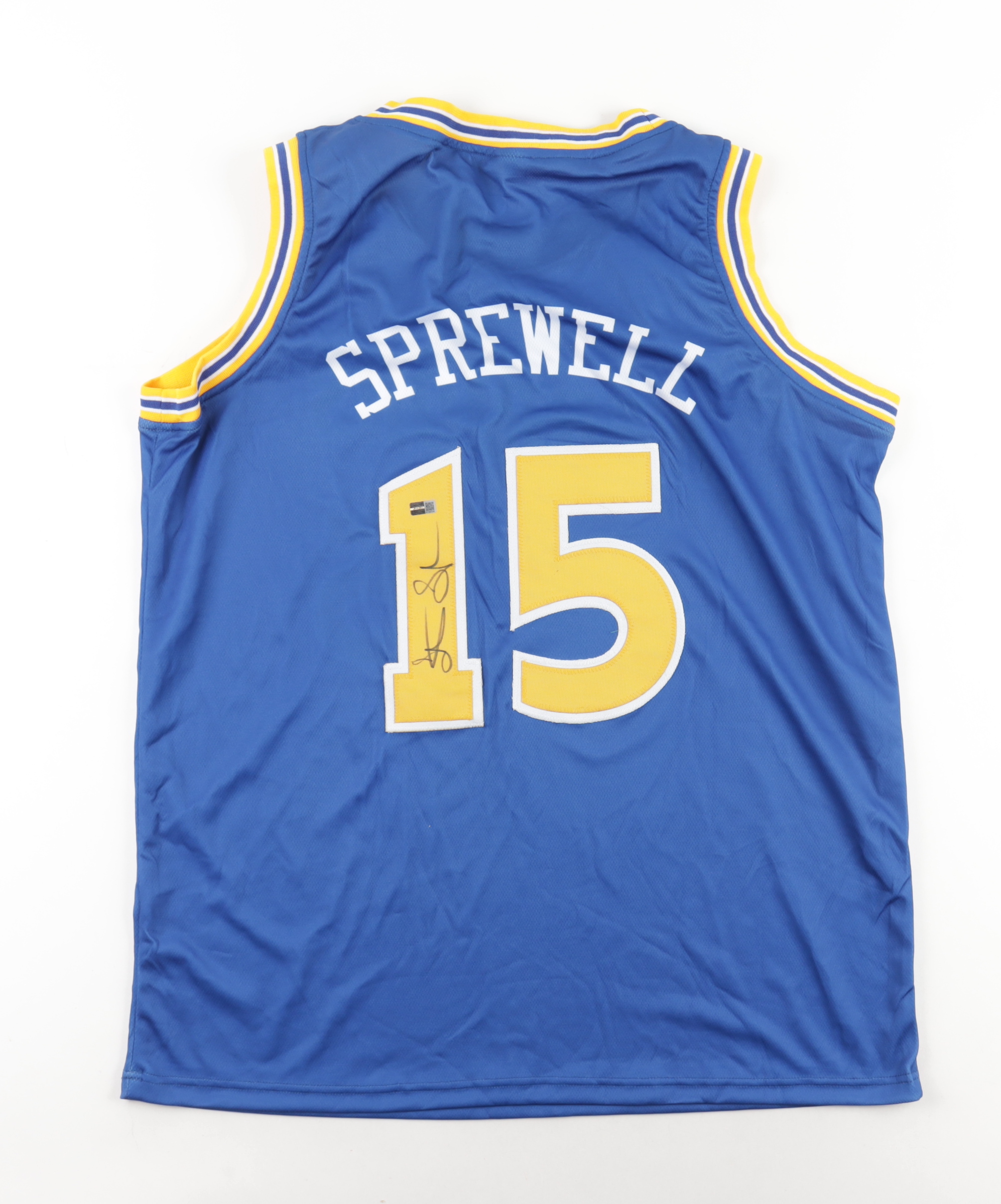Latrell Sprewell Signed Jersey (Steiner) at PristineAuction.com Latrell Sprewell Signed Jersey (Steiner) at PristineAuction.com