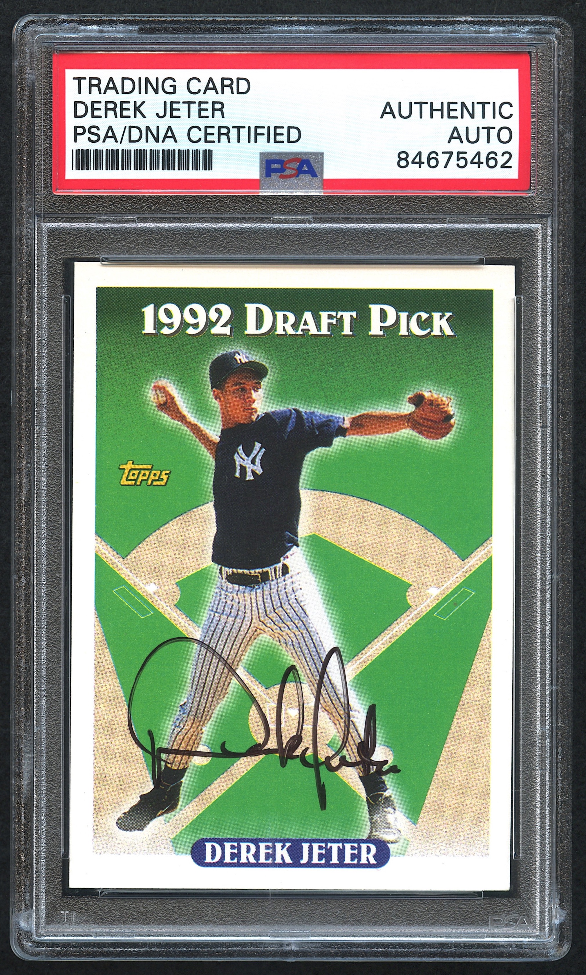 Derek Jeter Signed 1993 Topps #98 RC with Rookie Era Signature (PSA ...