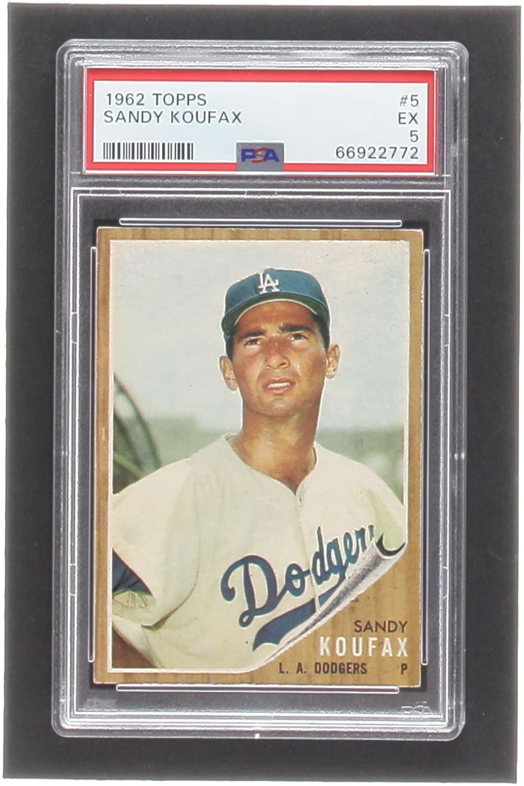 Sandy Koufax 1962 Topps #5 (PSA 5) at PristineAuction.com Sandy Koufax 1962 Topps #5 (PSA 5) at PristineAuction.com