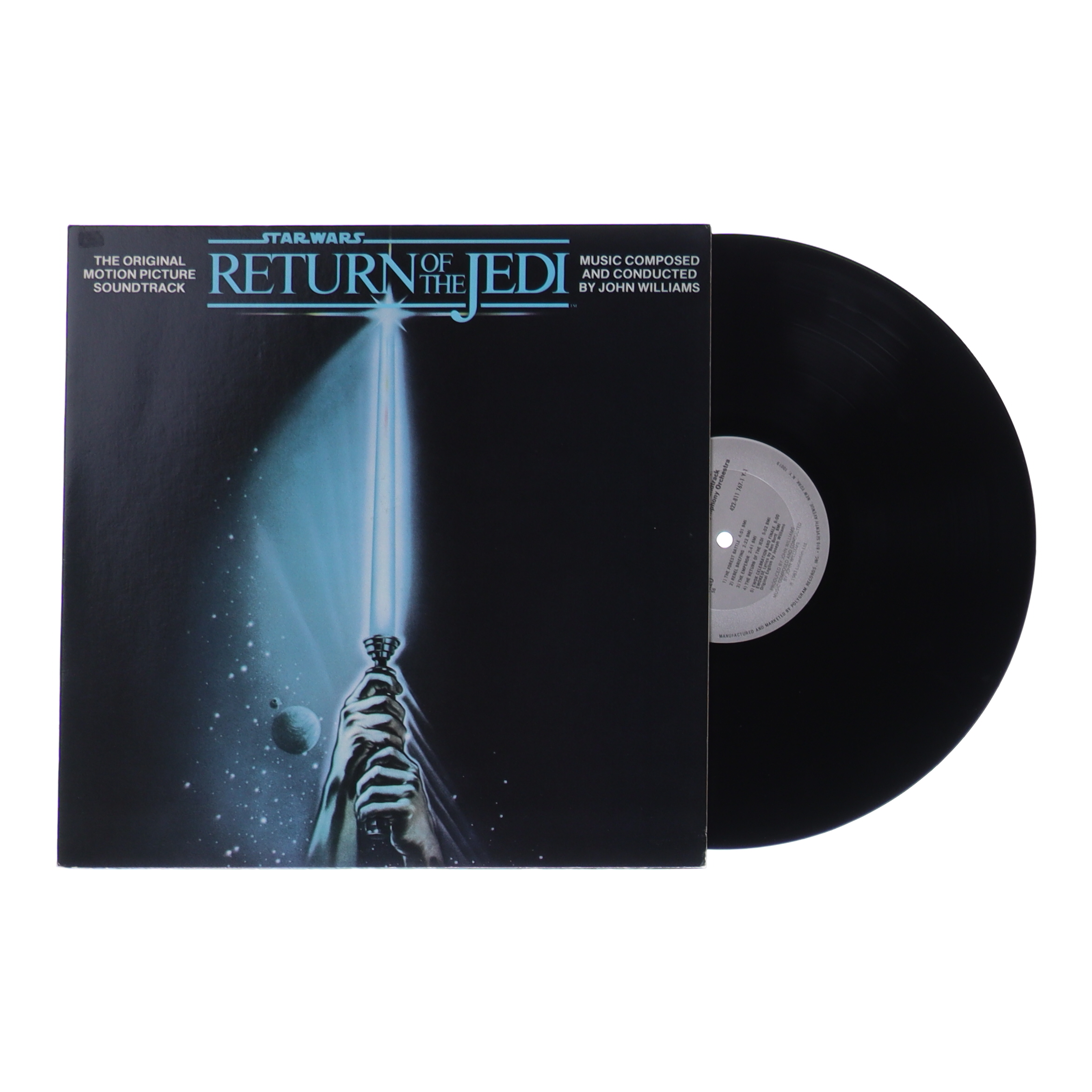 Original 1983 "Star Wars: Return of the Jedi" Vinyl LP Soundtrack Record Album With Poster at PristineAuction.com Original 1983 "Star Wars: Return of the Jedi" Vinyl LP Soundtrack Record Album With Poster at PristineAuction.com