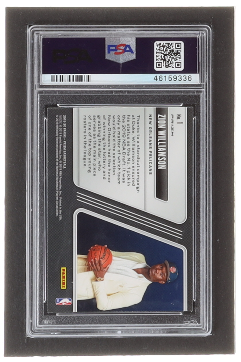 Zion Williamson 2019-20 Panini Prizm Luck of the Lottery Prizms Hyper #1 RC (PSA 10) at PristineAuction.com Zion Williamson 2019-20 Panini Prizm Luck of the Lottery Prizms Hyper #1 RC (PSA 10) at PristineAuction.com