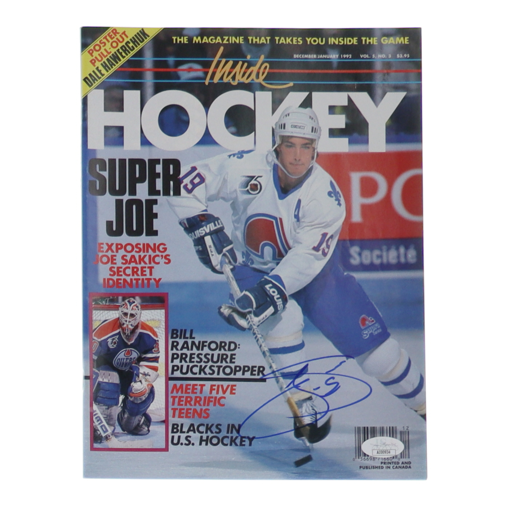 Joe Sakic Signed 1992 Inside Hockey Magazine (JSA) at PristineAuction.com