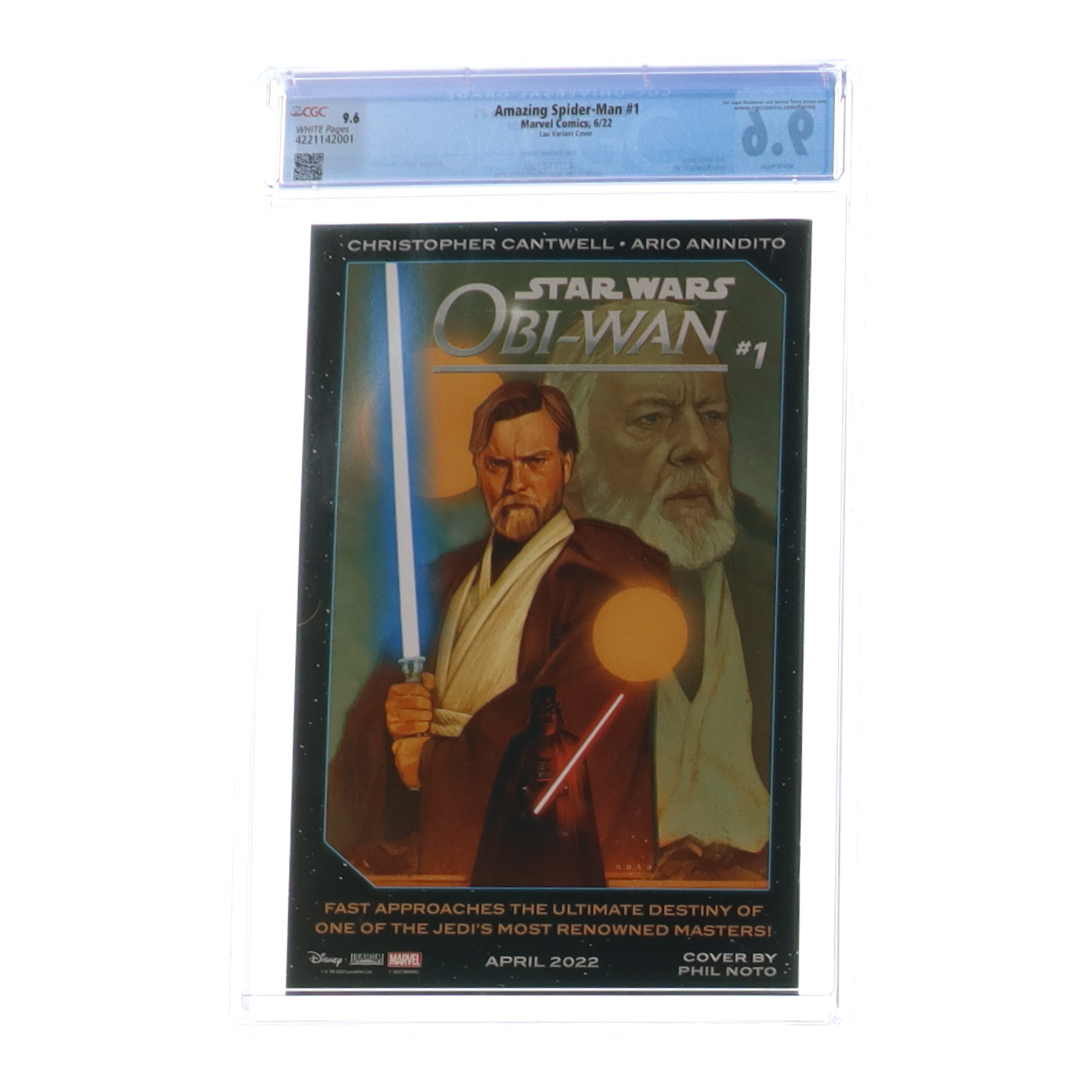 2022 "The Amazing Spider-Man" Issue #1 Lau Variant Marvel Comic Book (CGC 9.6) at PristineAuction.com 2022 "The Amazing Spider-Man" Issue #1 Lau Variant Marvel Comic Book (CGC 9.6) at PristineAuction.com