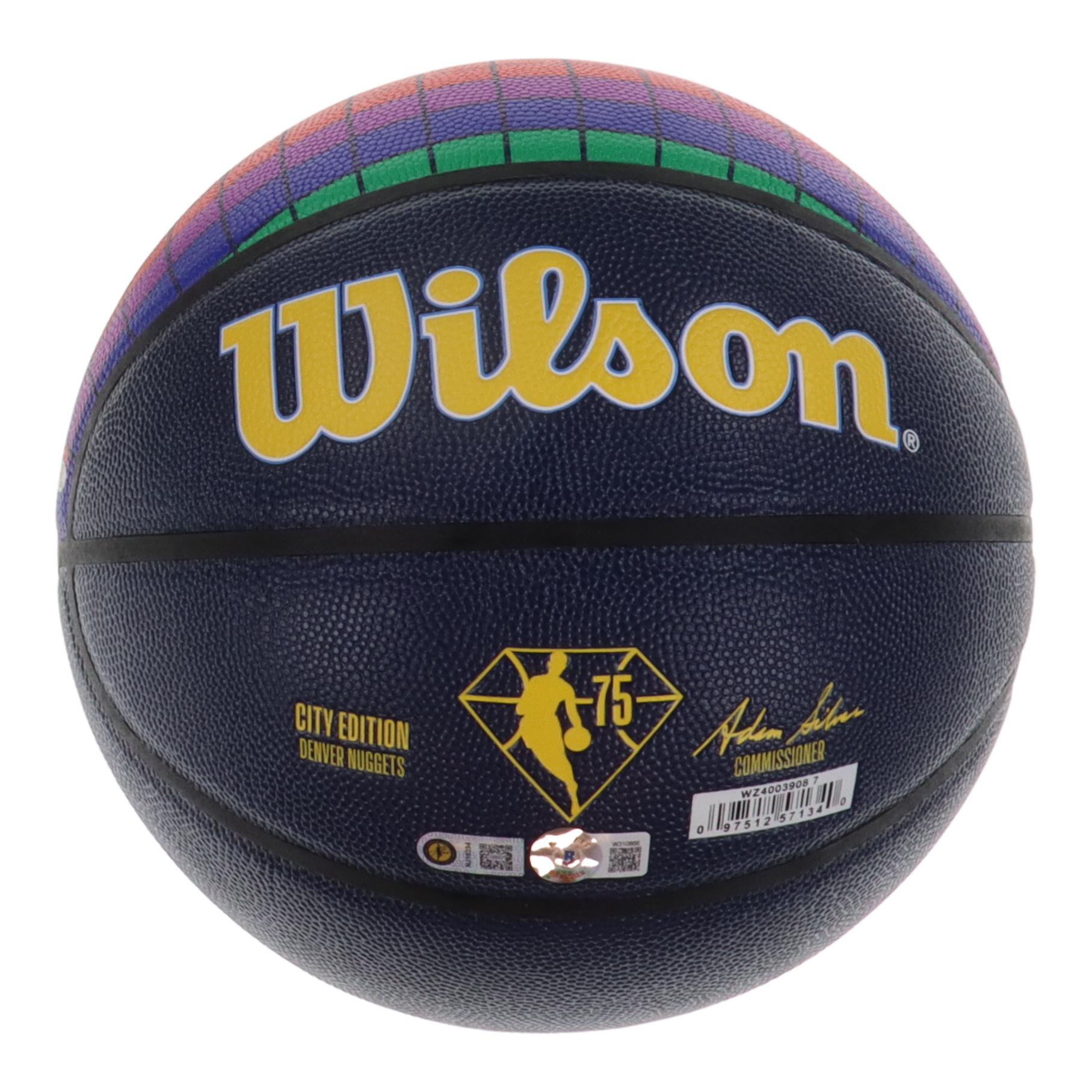 Nikola Jokic Signed Nuggets Logo Basketball (Beckett & Jokic) at PristineAuction.com Nikola Jokic Signed Nuggets Logo Basketball (Beckett & Jokic) at PristineAuction.com