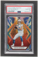 Justin Herbert 2020 Panini Phoenix Fire Burst #103 RC (PSA 10) at PristineAuction.com