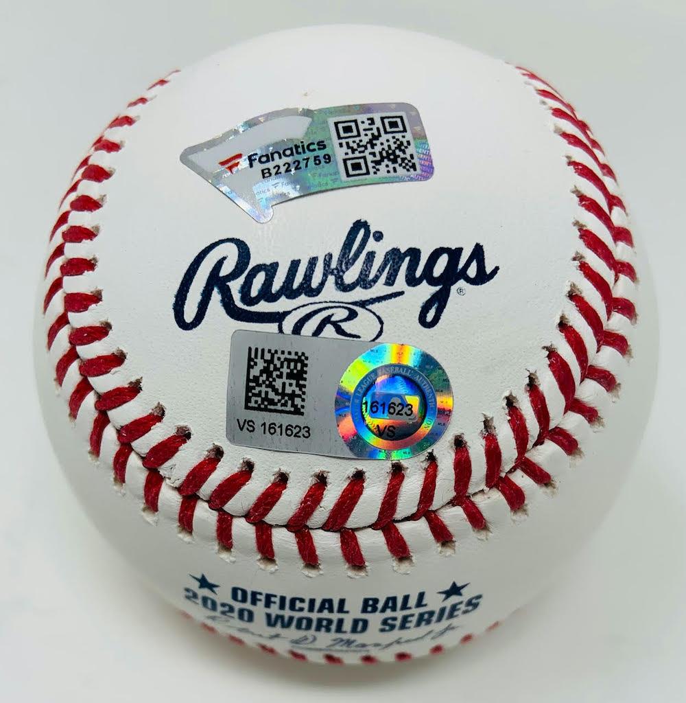 Walker Buehler Signed Official 2020 World Series Baseball Inscribed "2020 WS Champs" (Fanatics & MLB) at PristineAuction.com Walker Buehler Signed Official 2020 World Series Baseball Inscribed "2020 WS Champs" (Fanatics & MLB) at PristineAuction.com