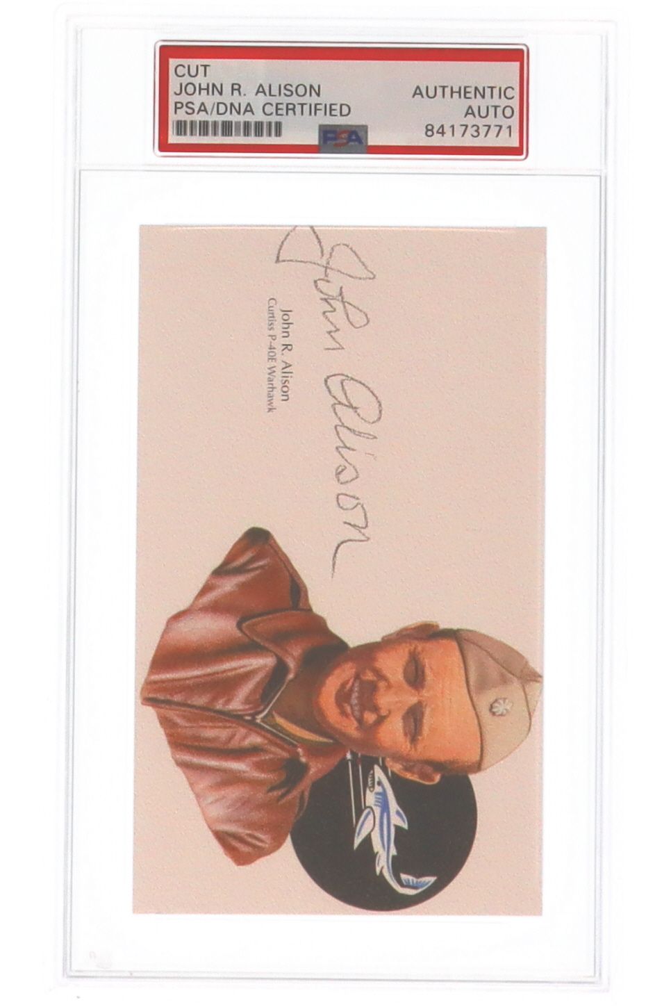 John R. Alison Signed 3x5 Cut (PSA) at PristineAuction.com John R. Alison Signed 3x5 Cut (PSA) at PristineAuction.com