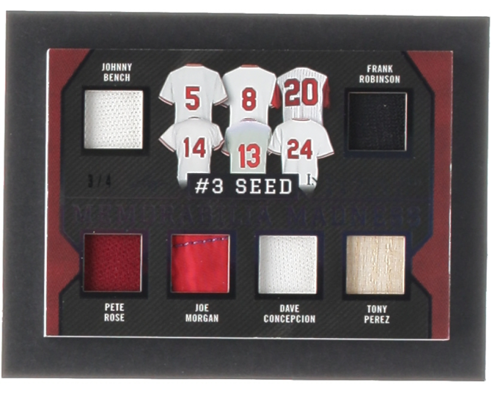 2022 Leaf In The Game Used Sports Memorabilia Madness Johnny Bench