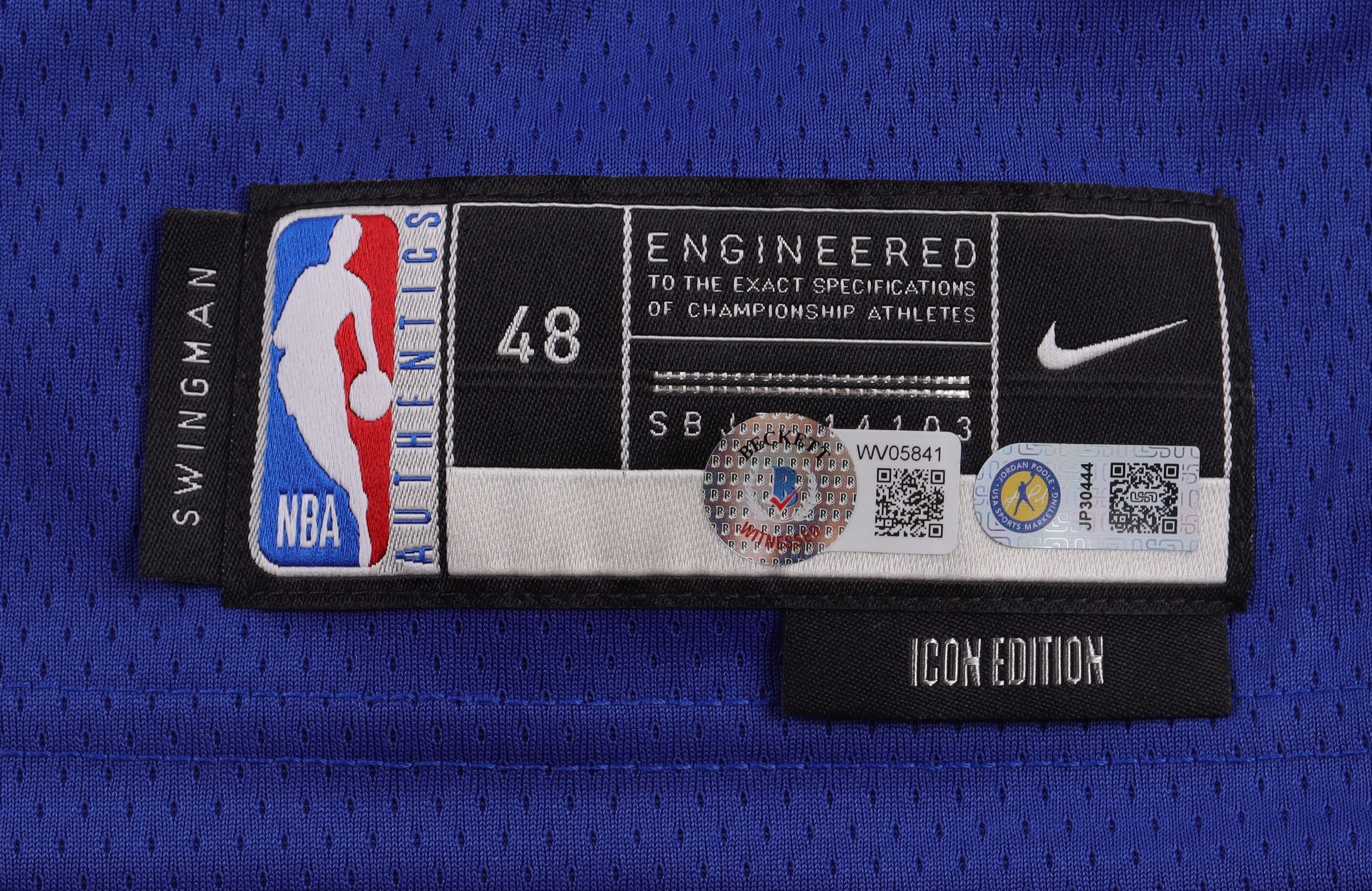 Jordan Poole Signed Warriors Jersey with Inscription (Beckett & Poole) at PristineAuction.com Jordan Poole Signed Warriors Jersey with Inscription (Beckett & Poole) at PristineAuction.com