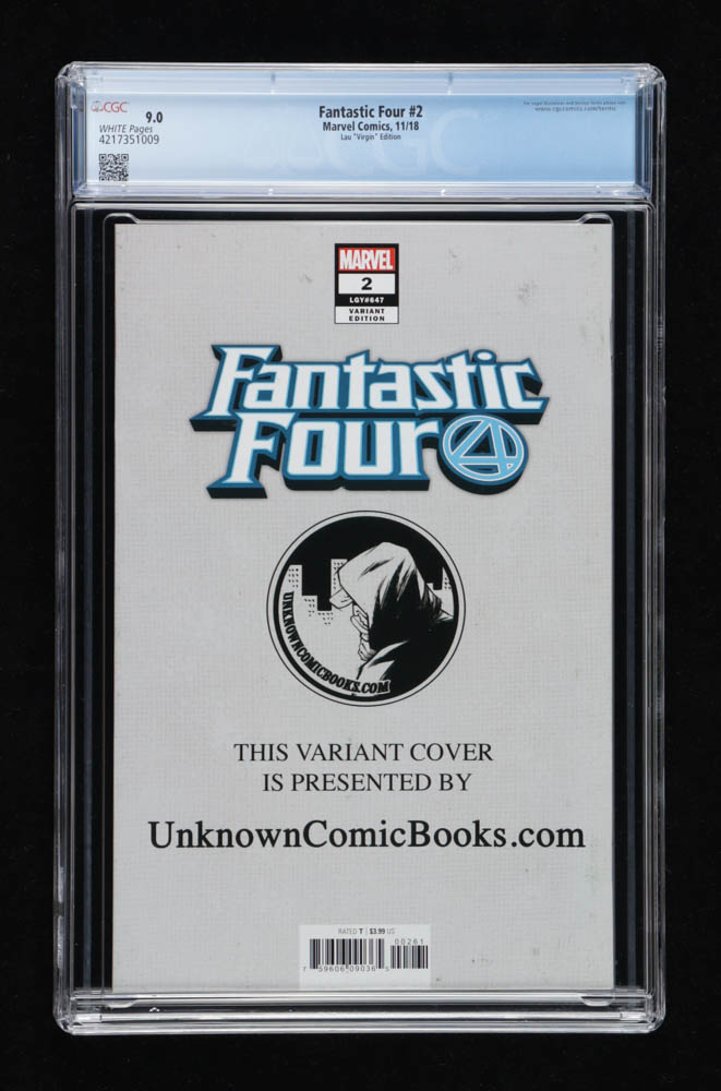 2018 "Fantastic Four" Issue #2 Marvel Comic Book (CGC 9.0) at PristineAuction.com 2018 "Fantastic Four" Issue #2 Marvel Comic Book (CGC 9.0) at PristineAuction.com