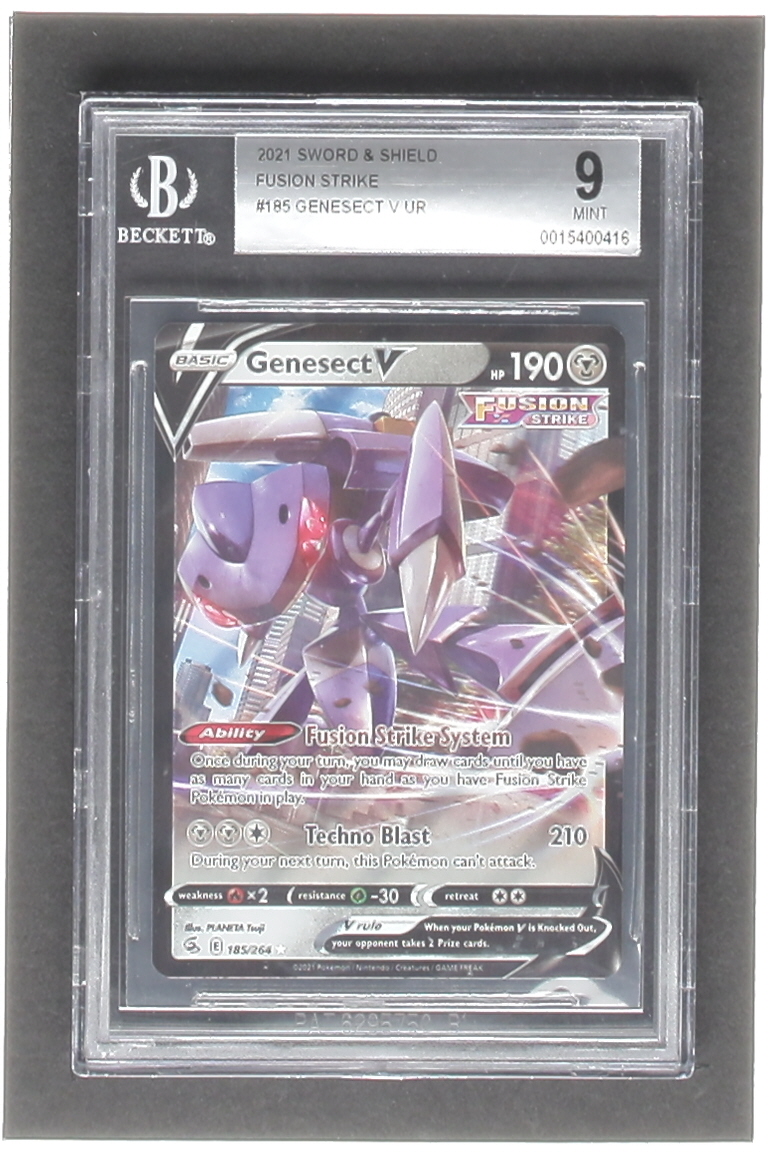 Genesect V Pokemon 2021 Fusion Strike #185 (BGS 9) at PristineAuction.com Genesect V Pokemon 2021 Fusion Strike #185 (BGS 9) at PristineAuction.com