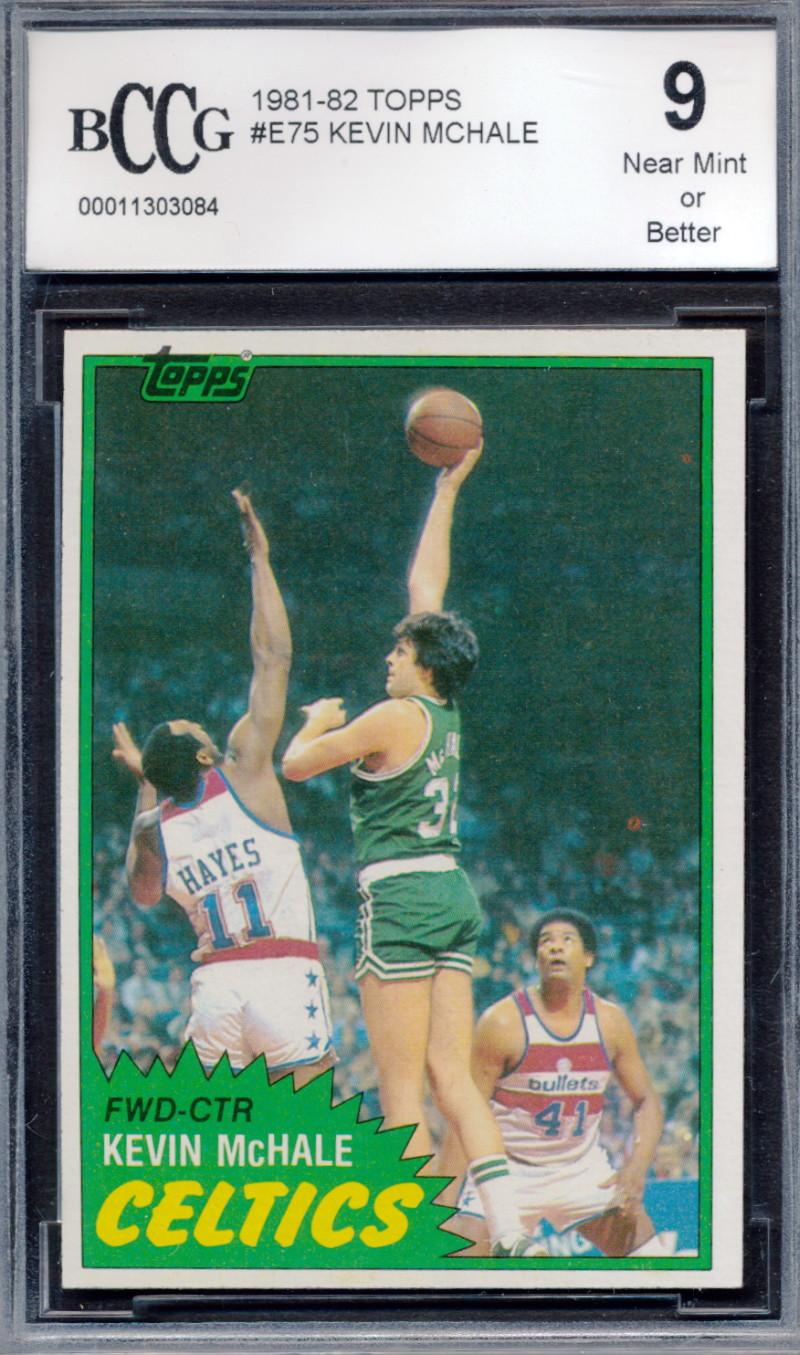 1981-82 Topps Kevin McHale #E75 RC (BCCG 9) at PristineAuction.com 1981-82 Topps Kevin McHale #E75 RC (BCCG 9) at PristineAuction.com
