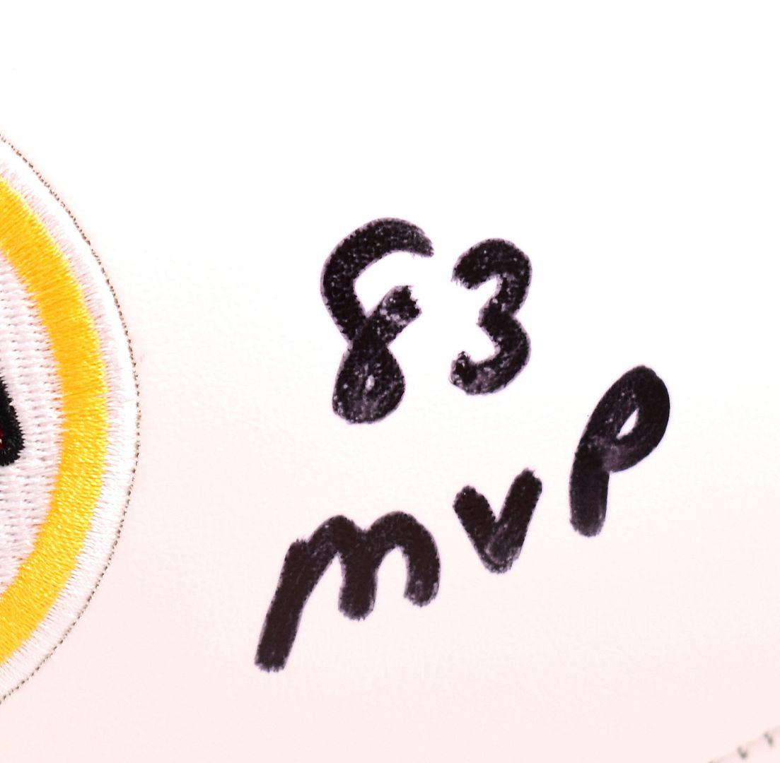 Joe Theismann Signed Redskins Football Inscribed "83 MVP" (Beckett) at PristineAuction.com Joe Theismann Signed Redskins Football Inscribed "83 MVP" (Beckett) at PristineAuction.com