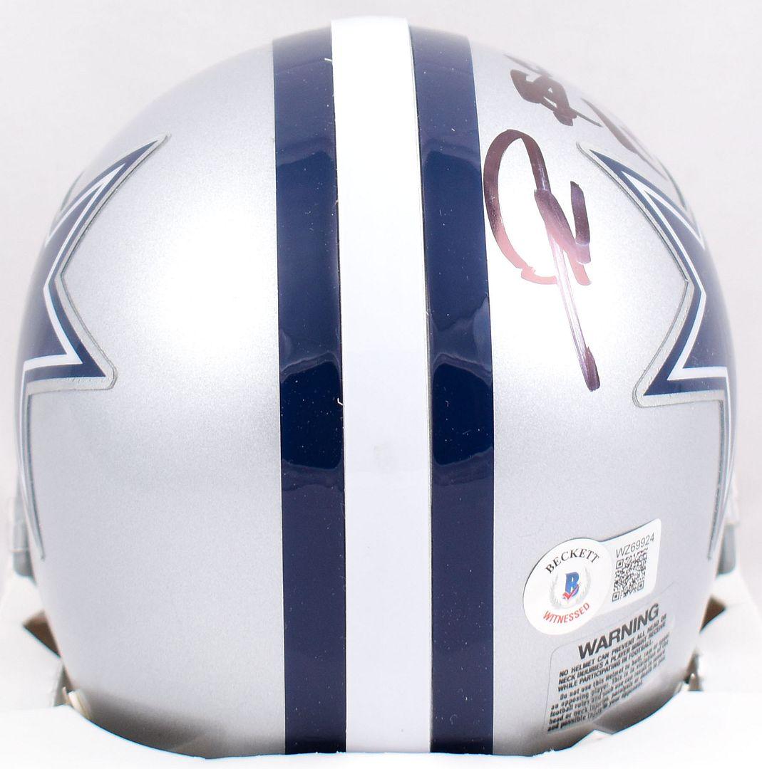 Deion Sanders Signed Cowboys Mini Helmet Inscribed "Prime Time" (Beckett) at PristineAuction.com Deion Sanders Signed Cowboys Mini Helmet Inscribed "Prime Time" (Beckett) at PristineAuction.com