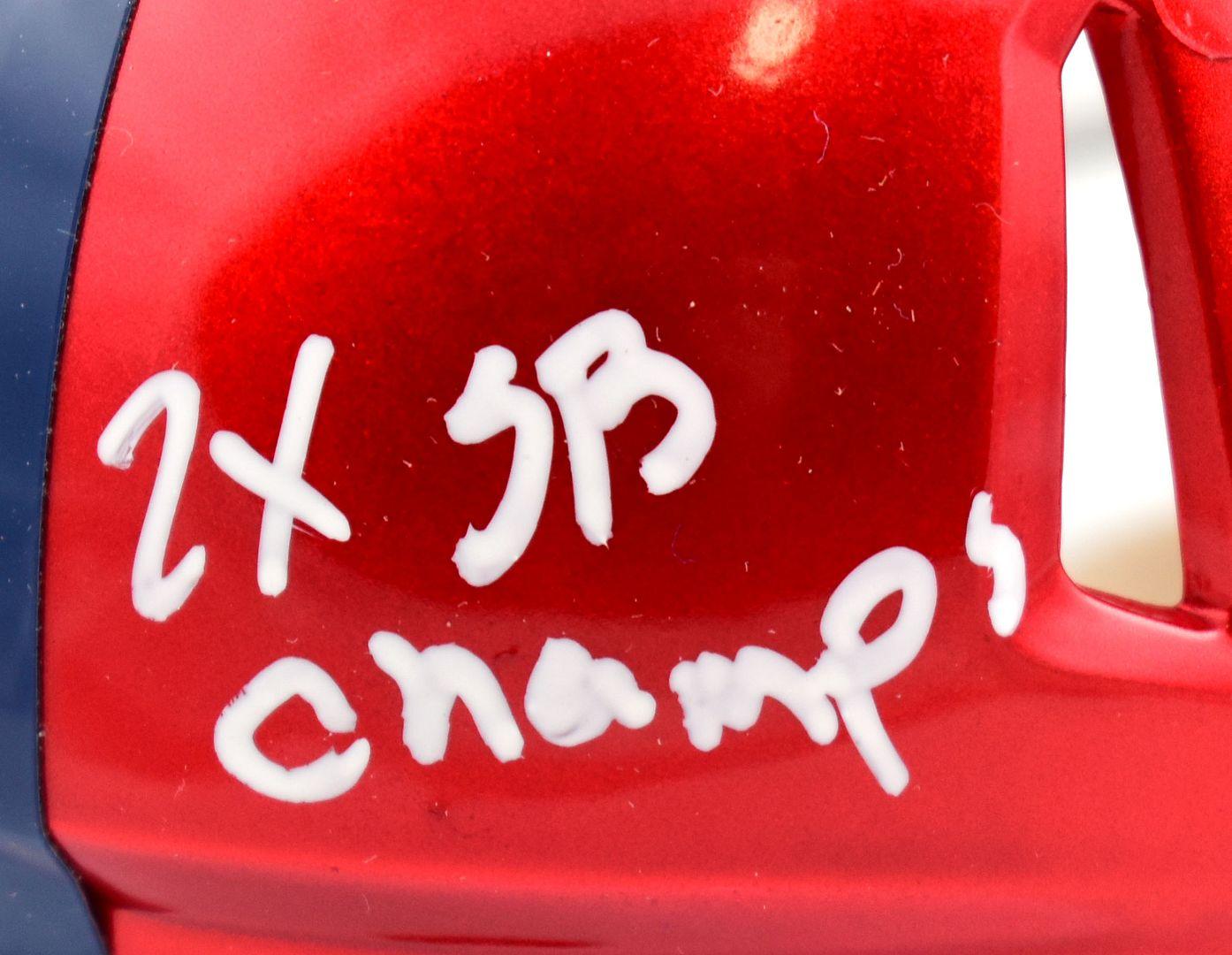 Brandon Jacobs Signed Giants Flash Alternate Speed Mini Helmet Inscribed "2X SB Champs" (Beckett) at PristineAuction.com Brandon Jacobs Signed Giants Flash Alternate Speed Mini Helmet Inscribed "2X SB Champs" (Beckett) at PristineAuction.com