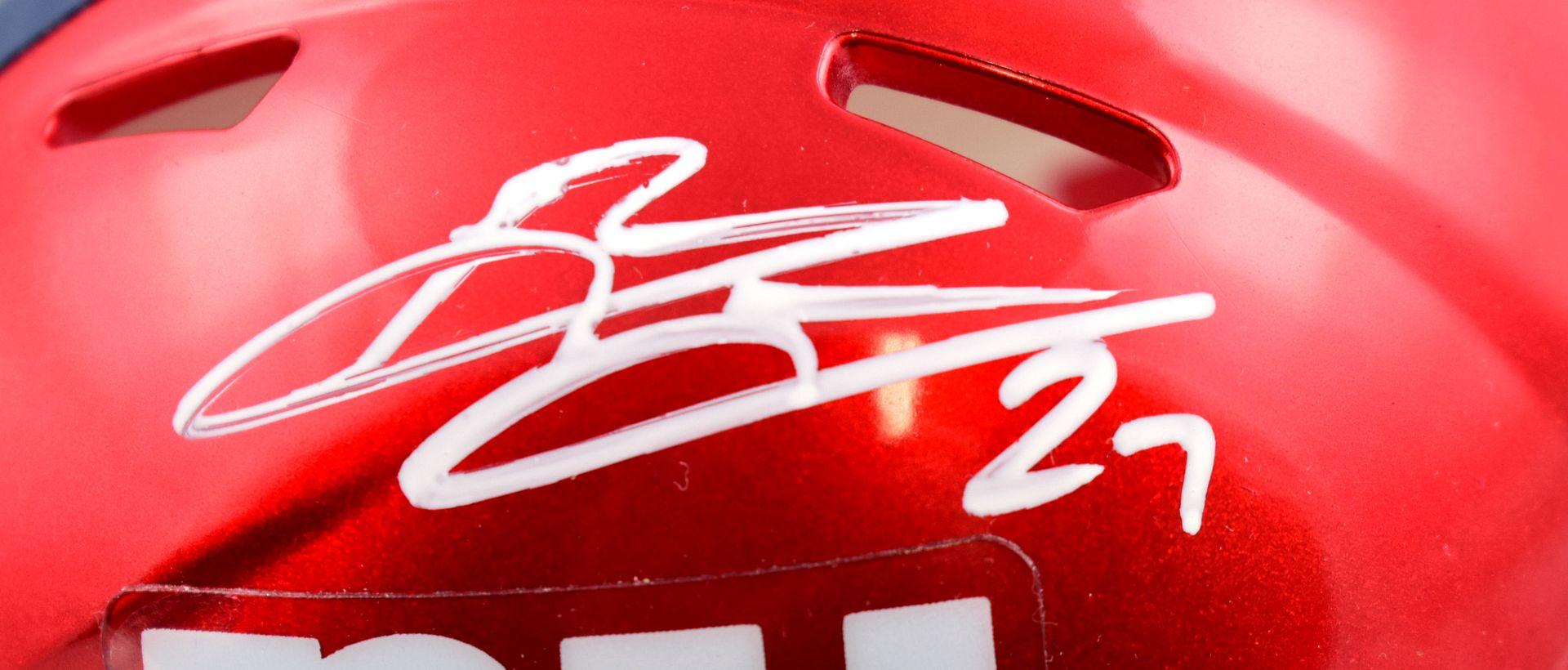 Brandon Jacobs Signed Giants Flash Alternate Speed Mini Helmet Inscribed "2X SB Champs" (Beckett) at PristineAuction.com Brandon Jacobs Signed Giants Flash Alternate Speed Mini Helmet Inscribed "2X SB Champs" (Beckett) at PristineAuction.com