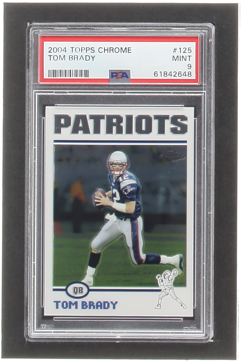 Tom Brady 2004 Topps Chrome #125 (PSA 9) at PristineAuction.com Tom Brady 2004 Topps Chrome #125 (PSA 9) at PristineAuction.com