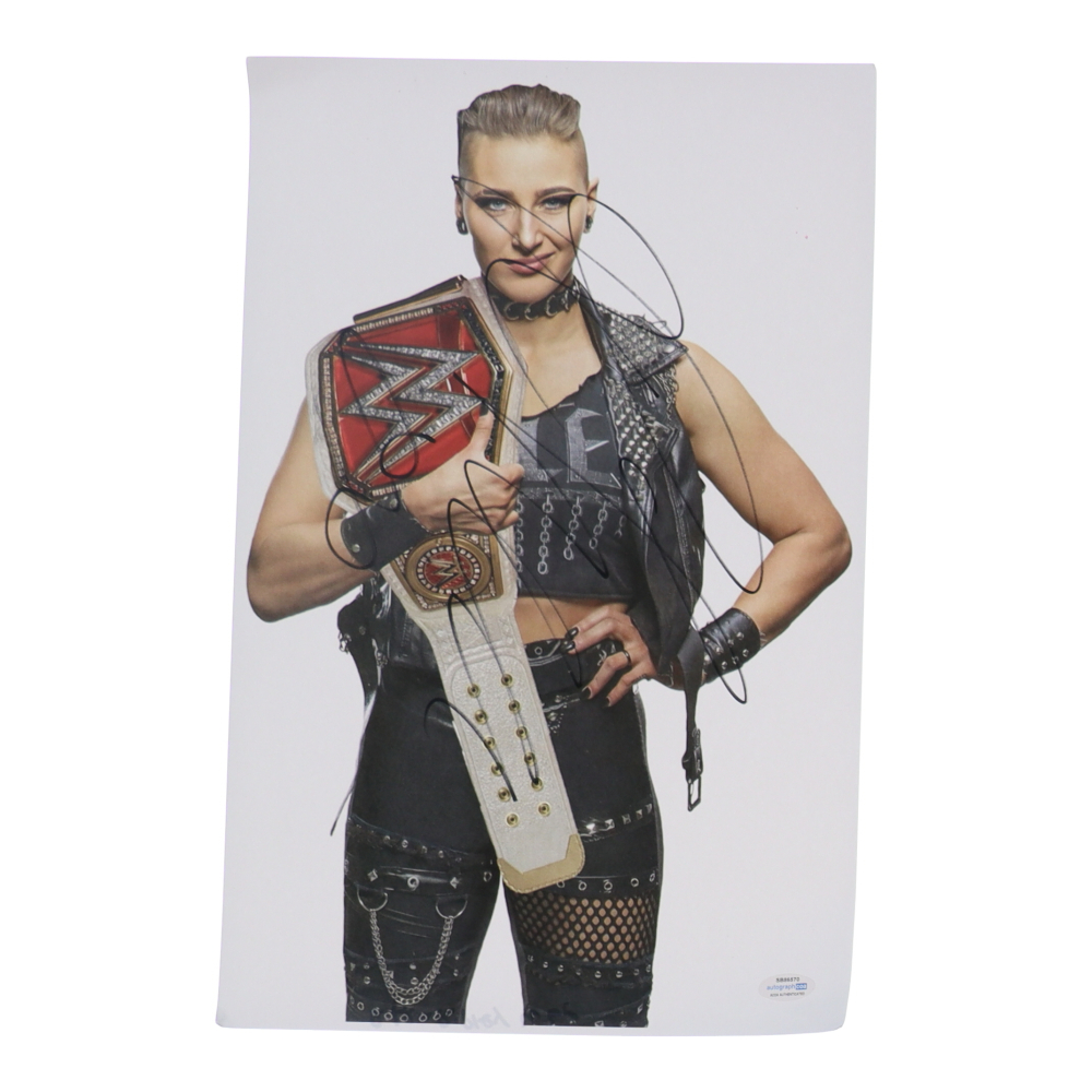 Rhea Ripley Signed WWE 11x17 Photo (ACOA) | Pristine Auction
