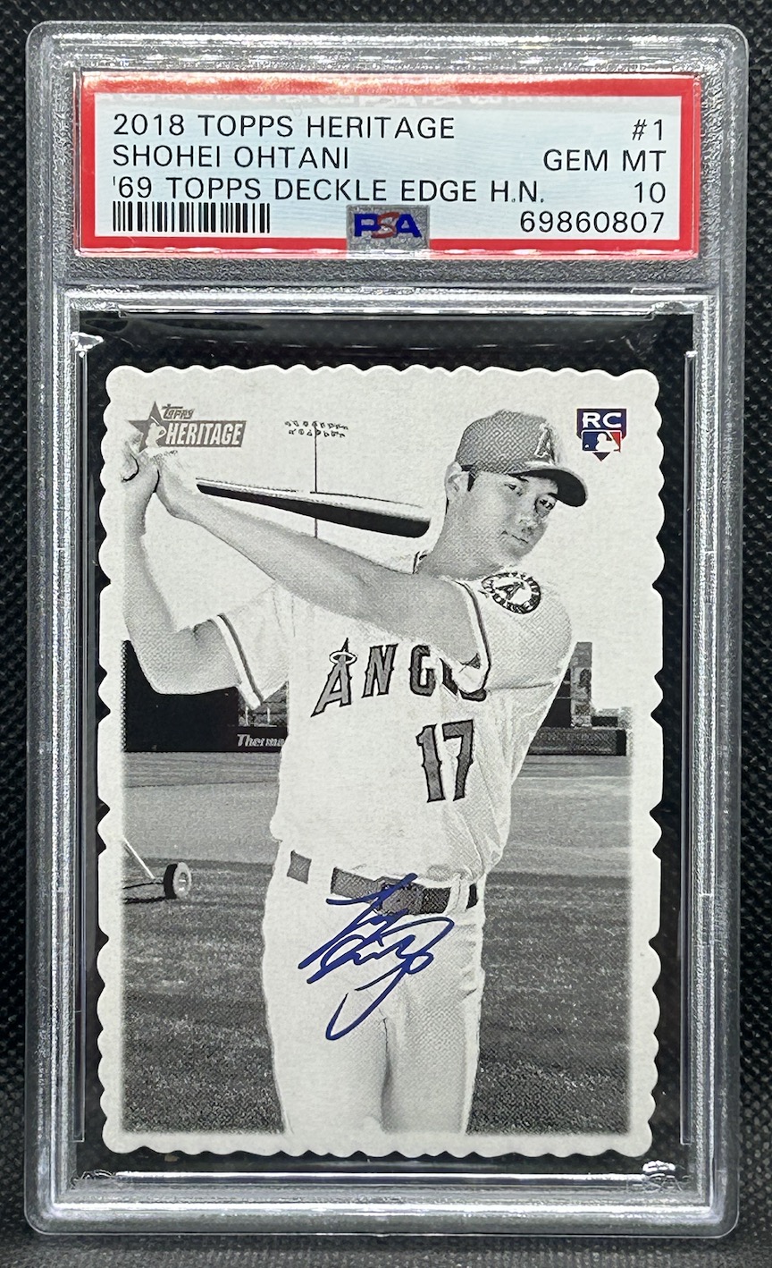 Shohei Ohtani 2018 Topps Heritage High Number '69 Topps Deckle Edge #1 ...