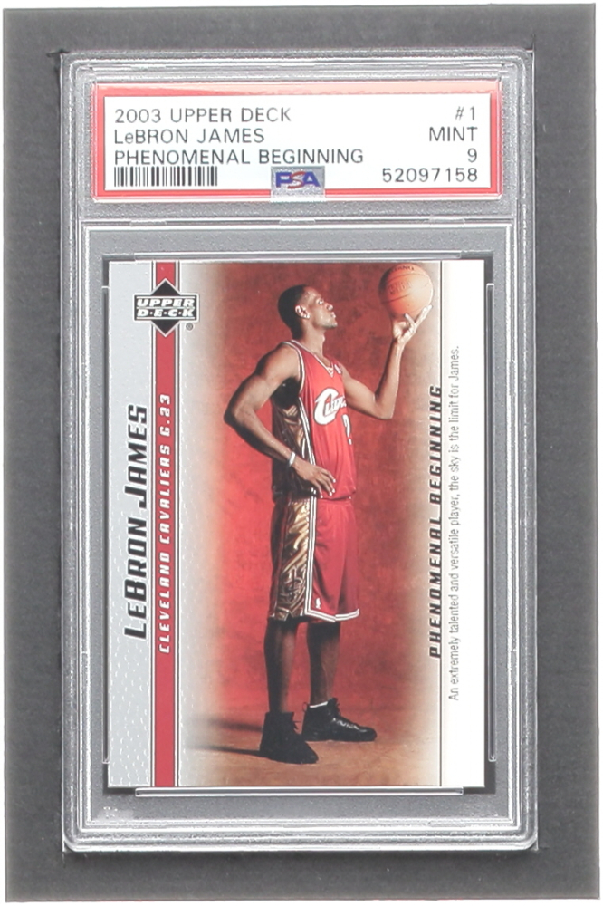 upper deck lebron james phenomenal beginning