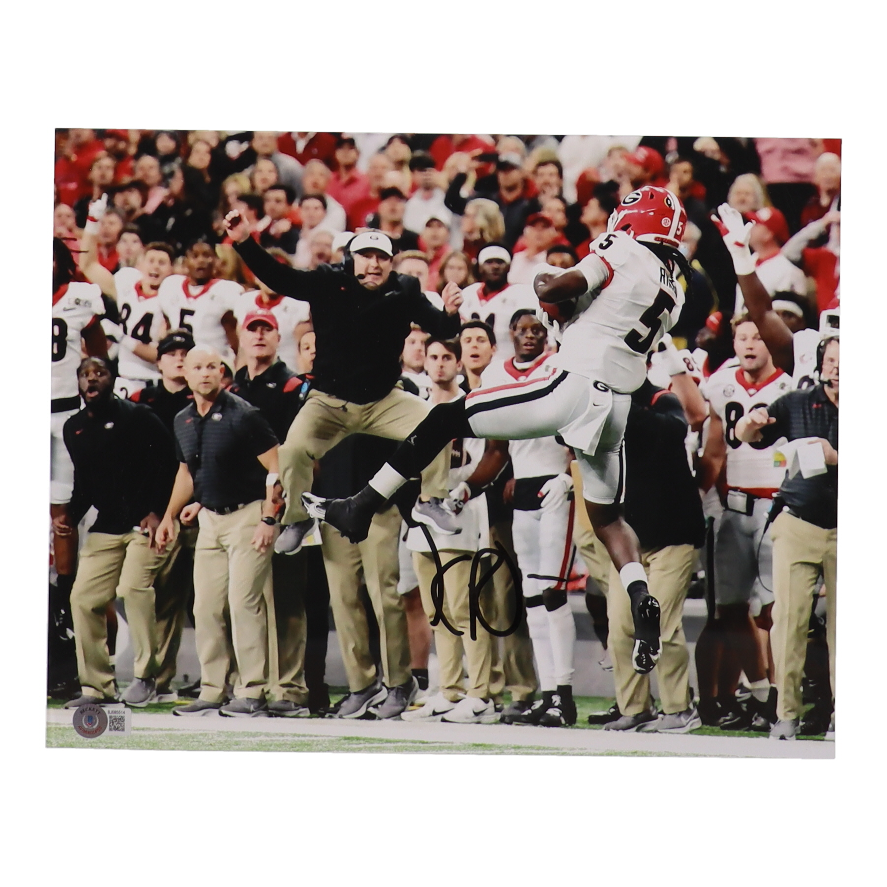 Kelee Ringo Signed Georgia Bulldogs 11x14 Photo (Beckett) | Pristine ...