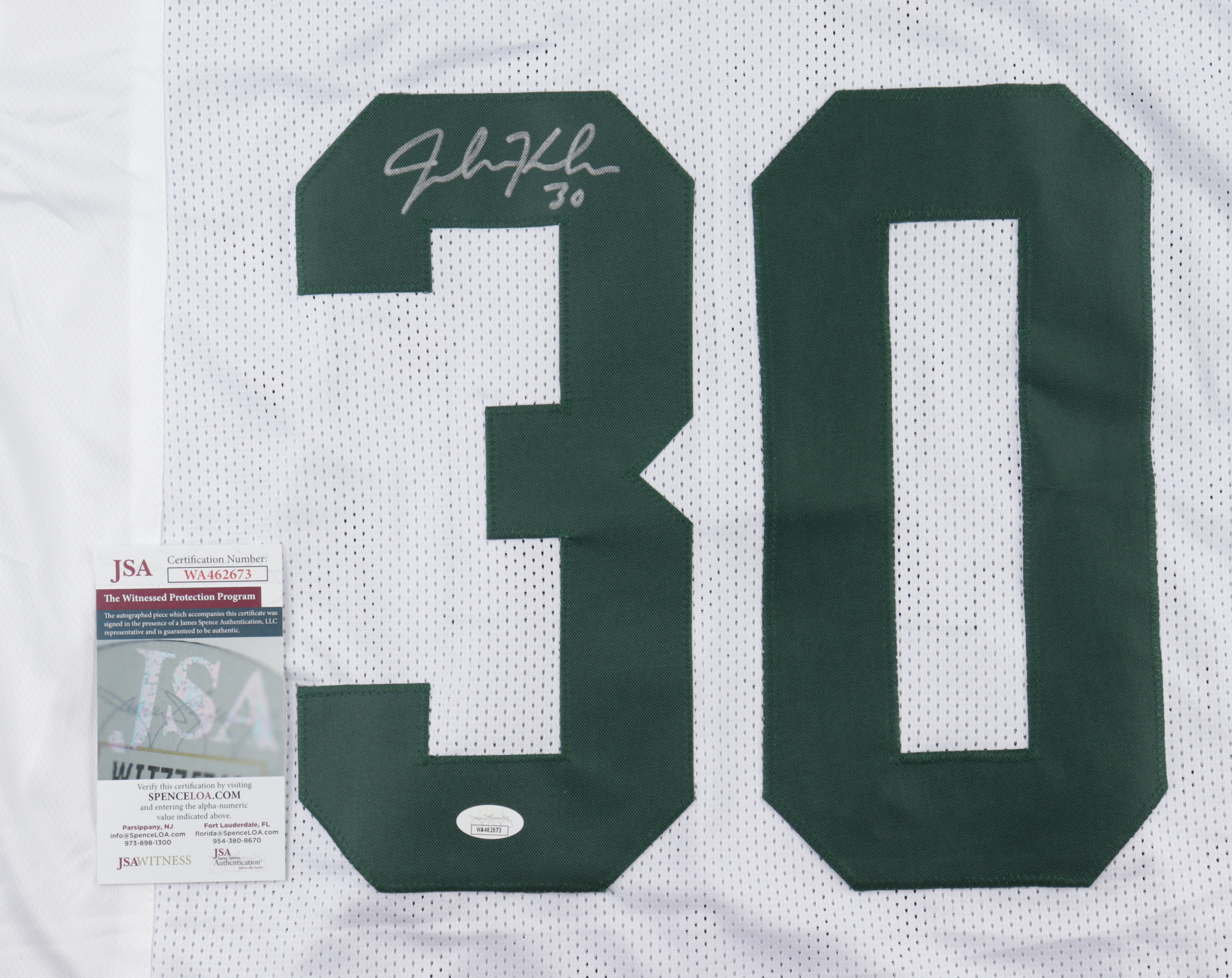 John Kuhn Signed Jersey (JSA) at PristineAuction.com John Kuhn Signed Jersey (JSA) at PristineAuction.com