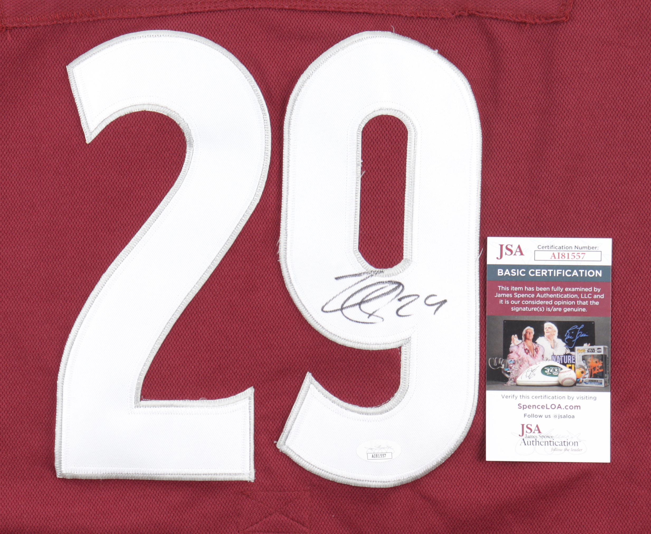 Nathan MacKinnon Signed Avalanche Jersey (JSA) at PristineAuction.com Nathan MacKinnon Signed Avalanche Jersey (JSA) at PristineAuction.com
