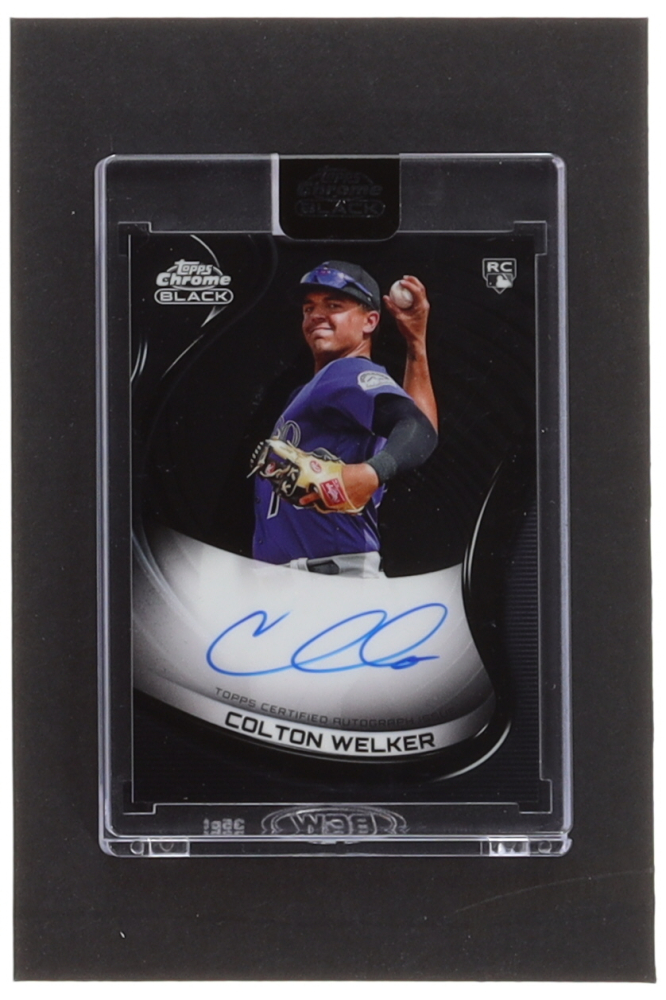 Colton Welker 2022 Topps Chrome Black Autographs #CBACW RC