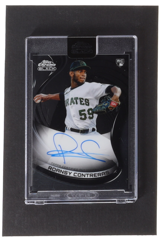 Roansy Contreras 2022 Topps Chrome Black Autographs #CBARCO RC