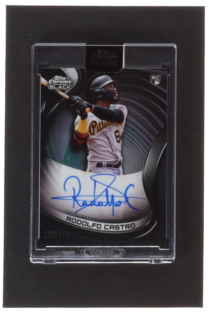 Rodolfo Castro 2022 Topps Chrome Black Autographs Refractors #CBAROC #122/150 RC