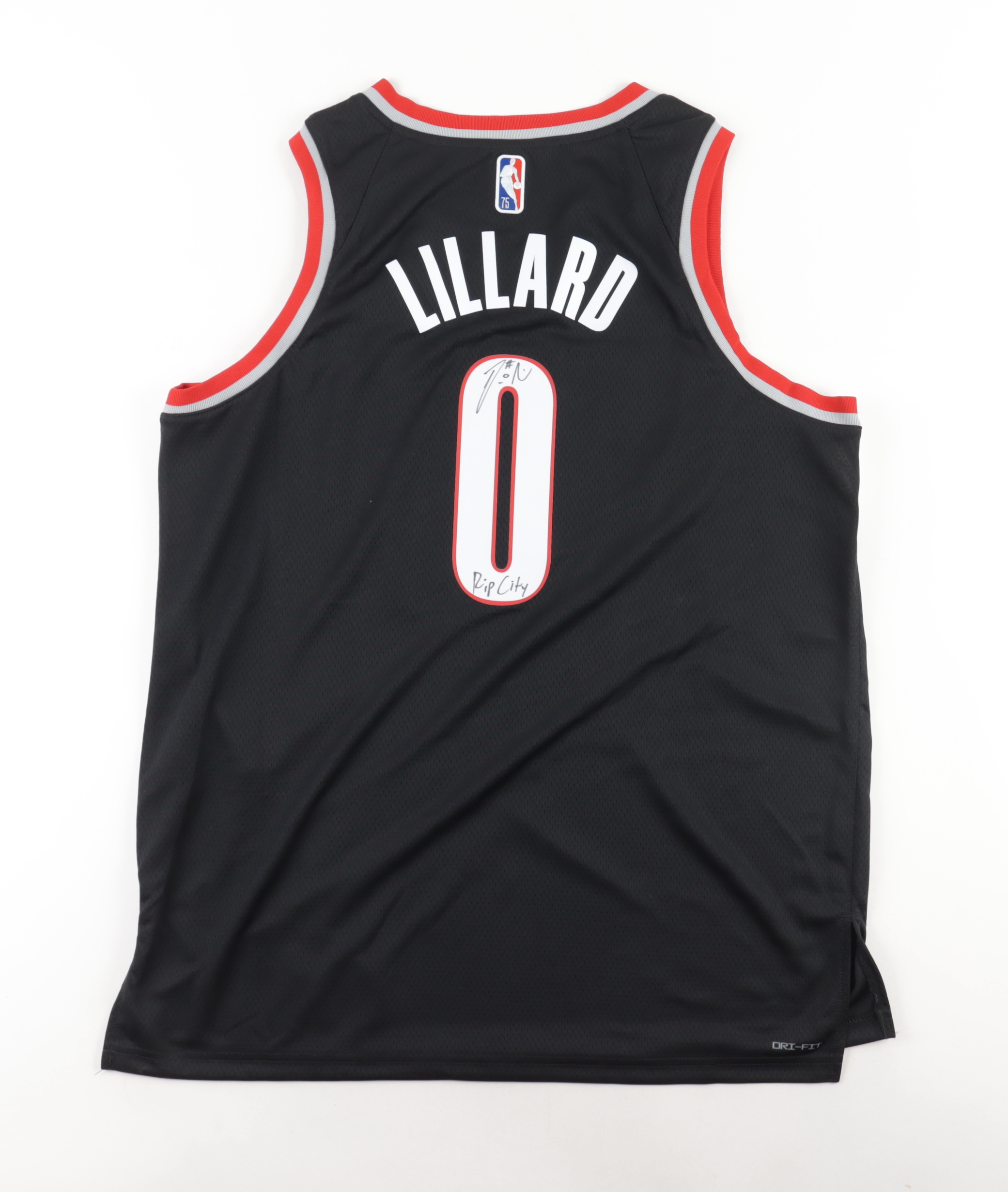Damian Lillard Signed Trail Blazers Jersey Inscribed "Rip City" (JSA & Lillard) at PristineAuction.com Damian Lillard Signed Trail Blazers Jersey Inscribed "Rip City" (JSA & Lillard) at PristineAuction.com
