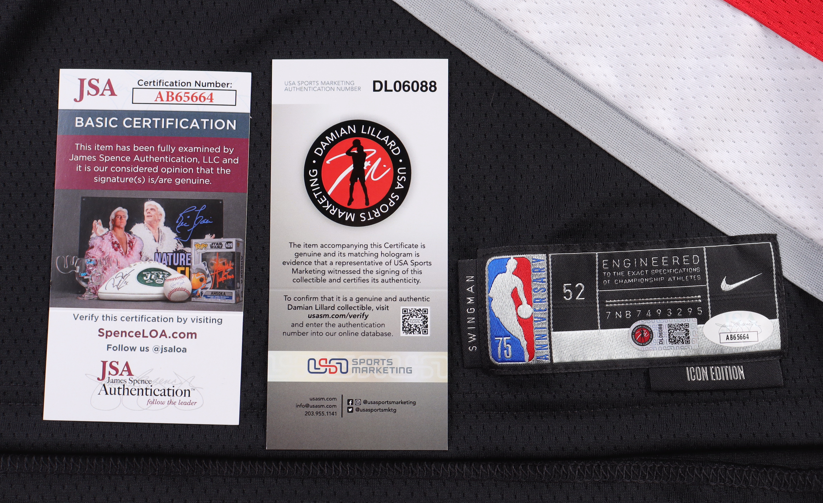 Damian Lillard Signed Trail Blazers Jersey Inscribed "Rip City" (JSA & Lillard) at PristineAuction.com Damian Lillard Signed Trail Blazers Jersey Inscribed "Rip City" (JSA & Lillard) at PristineAuction.com