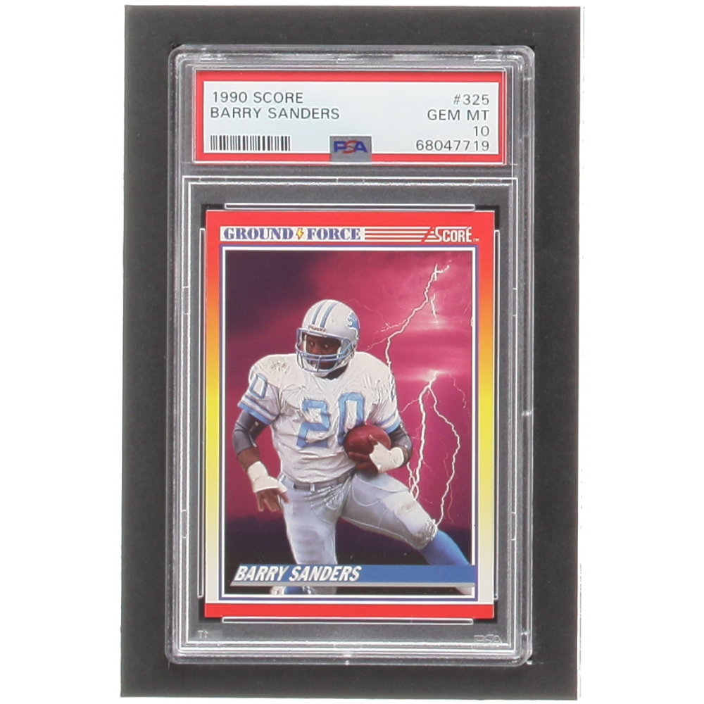 Barry Sanders 1990 Score 325 GF (PSA 10) Pristine Auction