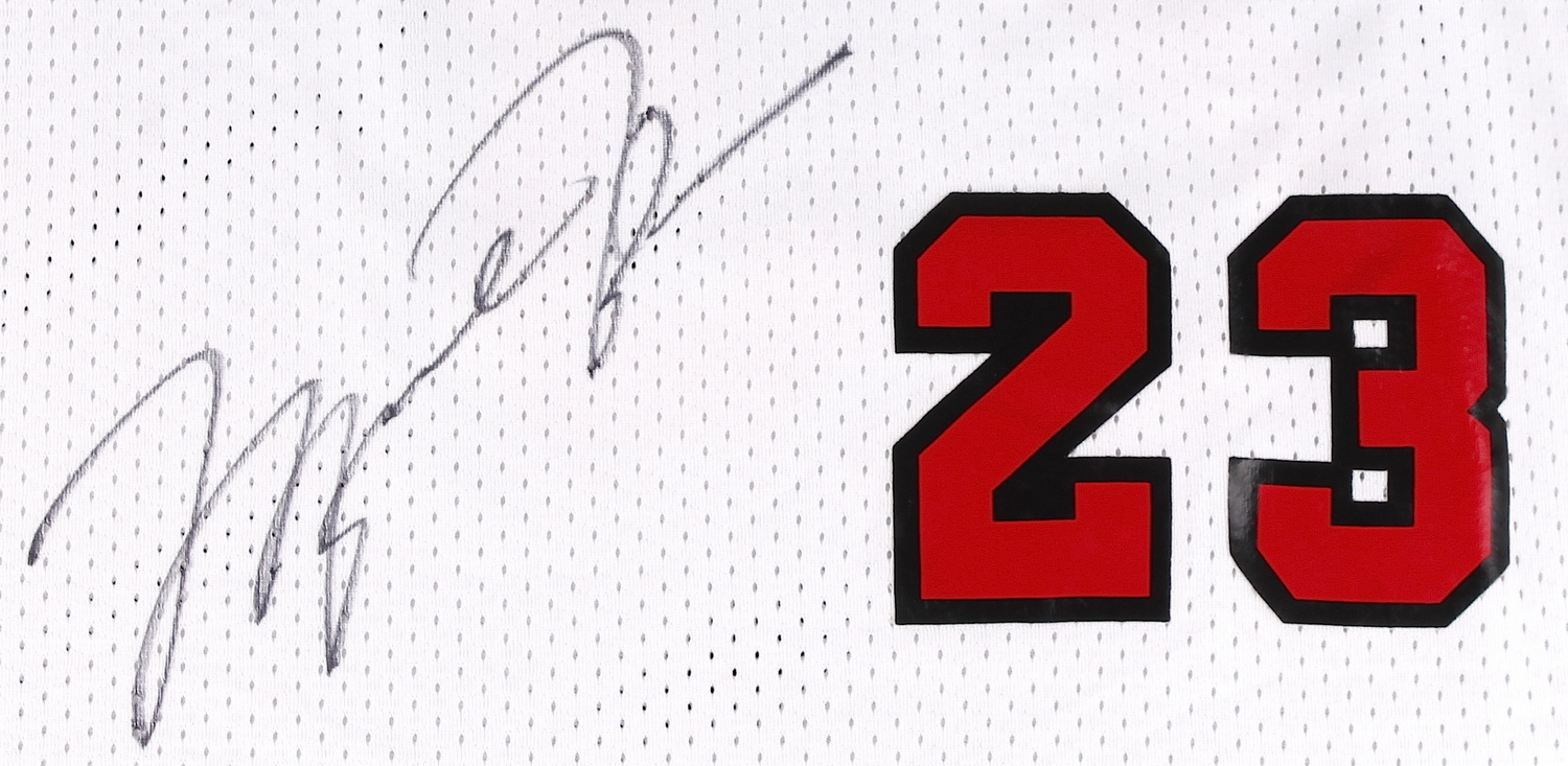 Michael Jordan Signed Limited Edition Authentic Mitchell & Ness 1984-85 "30th Anniversary" Bulls Jersey #12/23 (UDA COA) at PristineAuction.com Michael Jordan Signed Limited Edition Authentic Mitchell & Ness 1984-85 "30th Anniversary" Bulls Jersey #12/23 (UDA COA) at PristineAuction.com