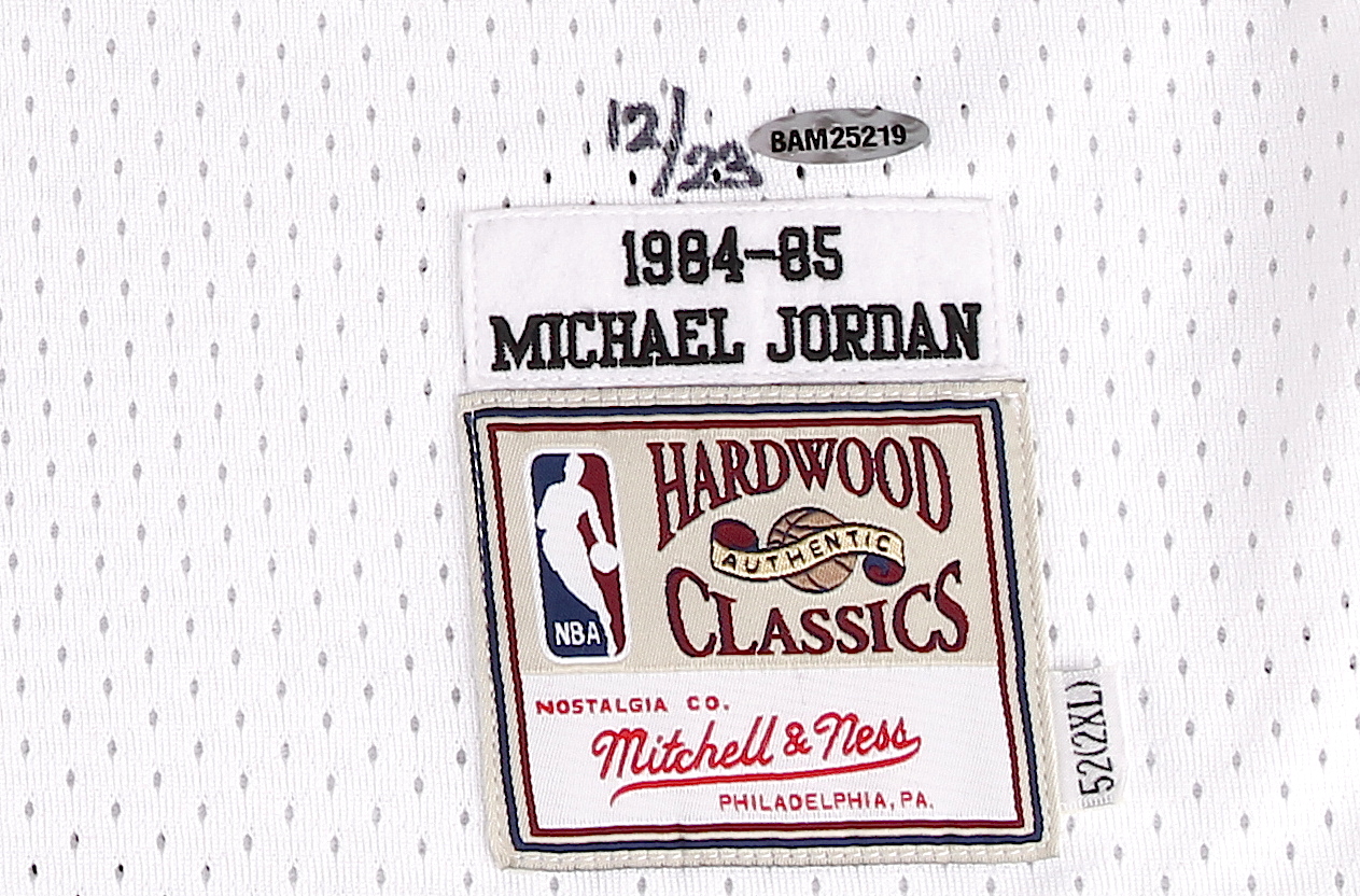 Michael Jordan Signed Limited Edition Authentic Mitchell & Ness 1984-85 "30th Anniversary" Bulls Jersey #12/23 (UDA COA) at PristineAuction.com Michael Jordan Signed Limited Edition Authentic Mitchell & Ness 1984-85 "30th Anniversary" Bulls Jersey #12/23 (UDA COA) at PristineAuction.com
