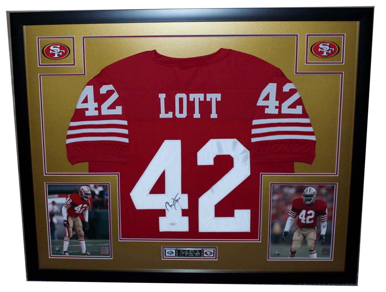 Ronnie Lott Signed 49ers 35" x 43" Custom Framed Jersey (JSA COA) at PristineAuction.com Ronnie Lott Signed 49ers 35" x 43" Custom Framed Jersey (JSA COA) at PristineAuction.com