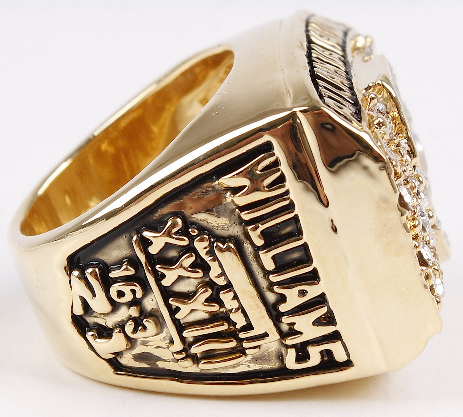 Elijah Williams Atlanta Falcons High Quality Replica 1998 Super Bowl XXXIII Ring at PristineAuction.com Elijah Williams Atlanta Falcons High Quality Replica 1998 Super Bowl XXXIII Ring at PristineAuction.com