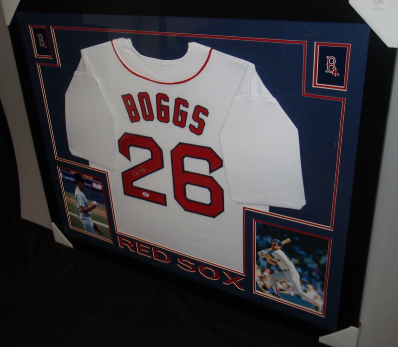 Wade Boggs Signed Red Sox 35x43 Custom Framed Jersey (PSA COA) at PristineAuction.com Wade Boggs Signed Red Sox 35x43 Custom Framed Jersey (PSA COA) at PristineAuction.com