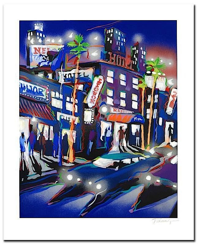 James Talmadge "Hollywood Hotel" Signed Limited Edition 23" x 28.5" Serigraph on Paper #AP (Artist Proof) at PristineAuction.com James Talmadge "Hollywood Hotel" Signed Limited Edition 23" x 28.5" Serigraph on Paper #AP (Artist Proof) at PristineAuction.com