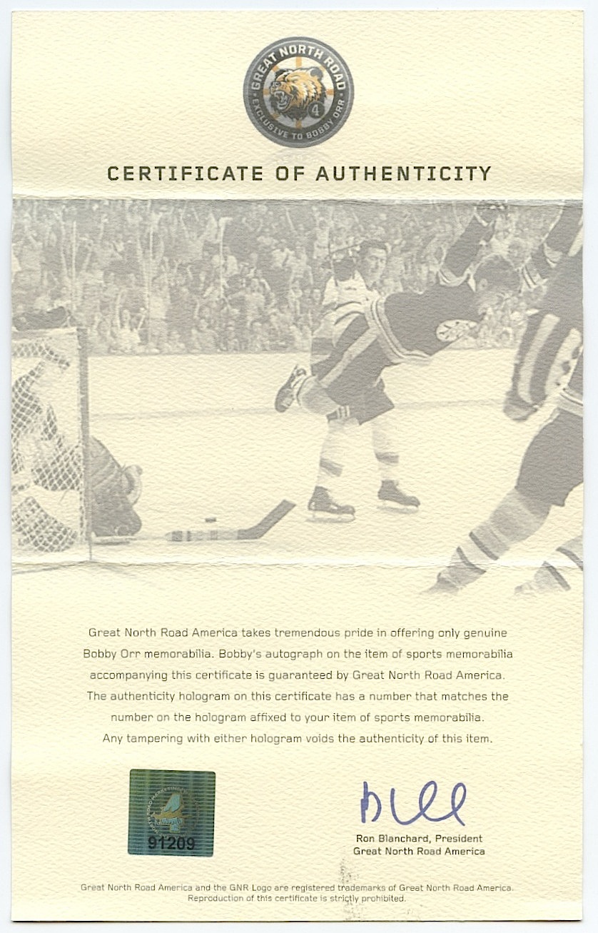 Bobby Orr Bruins Signed Victoriaville Pro Game Model Hockey Stick (Orr COA) at PristineAuction.com Bobby Orr Bruins Signed Victoriaville Pro Game Model Hockey Stick (Orr COA) at PristineAuction.com