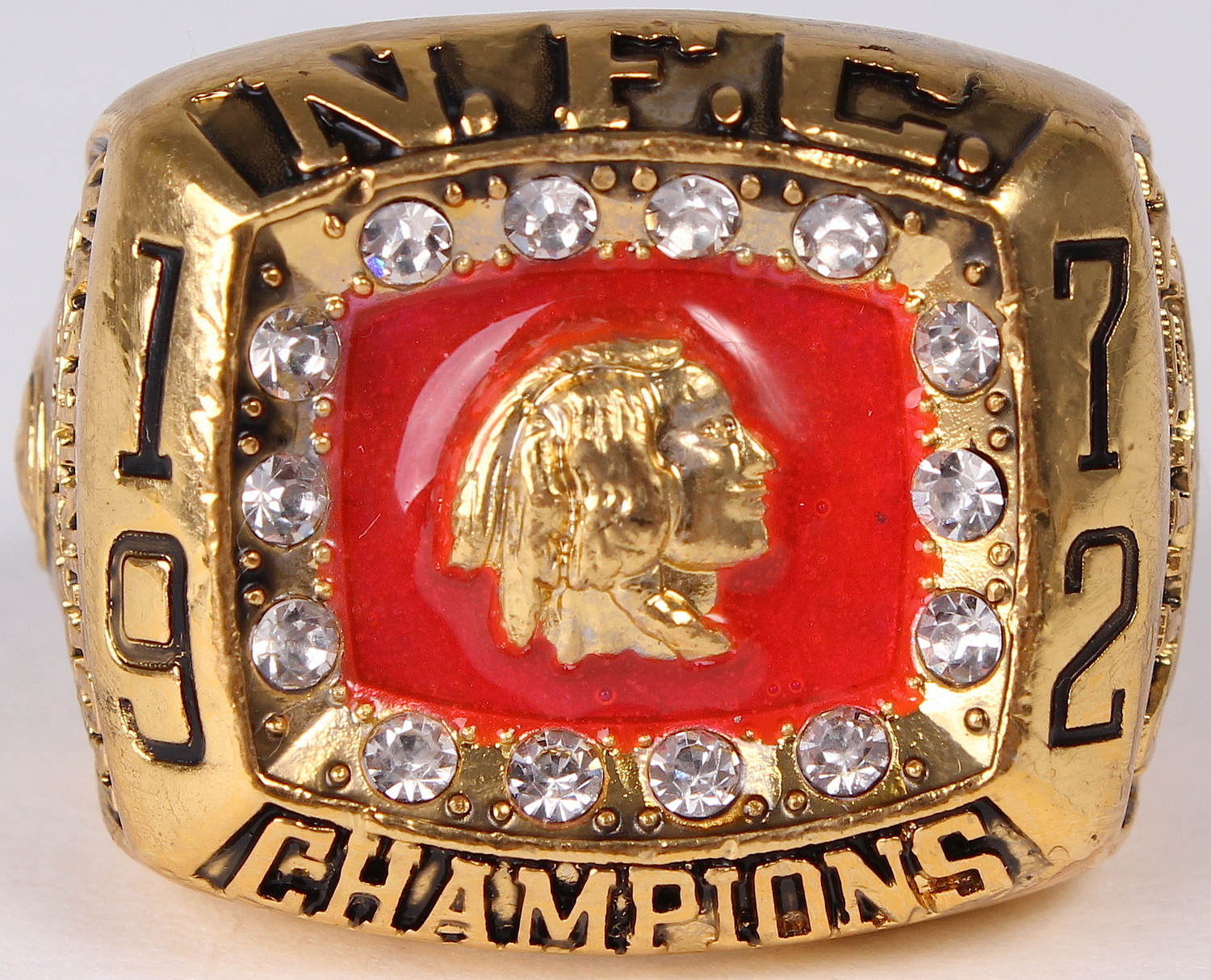 George Allen Washington Redskins High Quality Replica 1972 NFC Championship Ring at PristineAuction.com George Allen Washington Redskins High Quality Replica 1972 NFC Championship Ring at PristineAuction.com