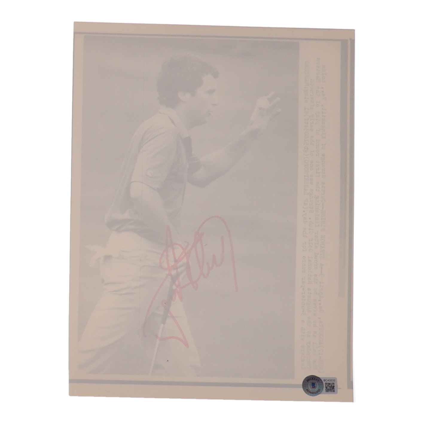 Curtis Strange Signed 8x10 Photo (Beckett) at PristineAuction.com Curtis Strange Signed 8x10 Photo (Beckett) at PristineAuction.com