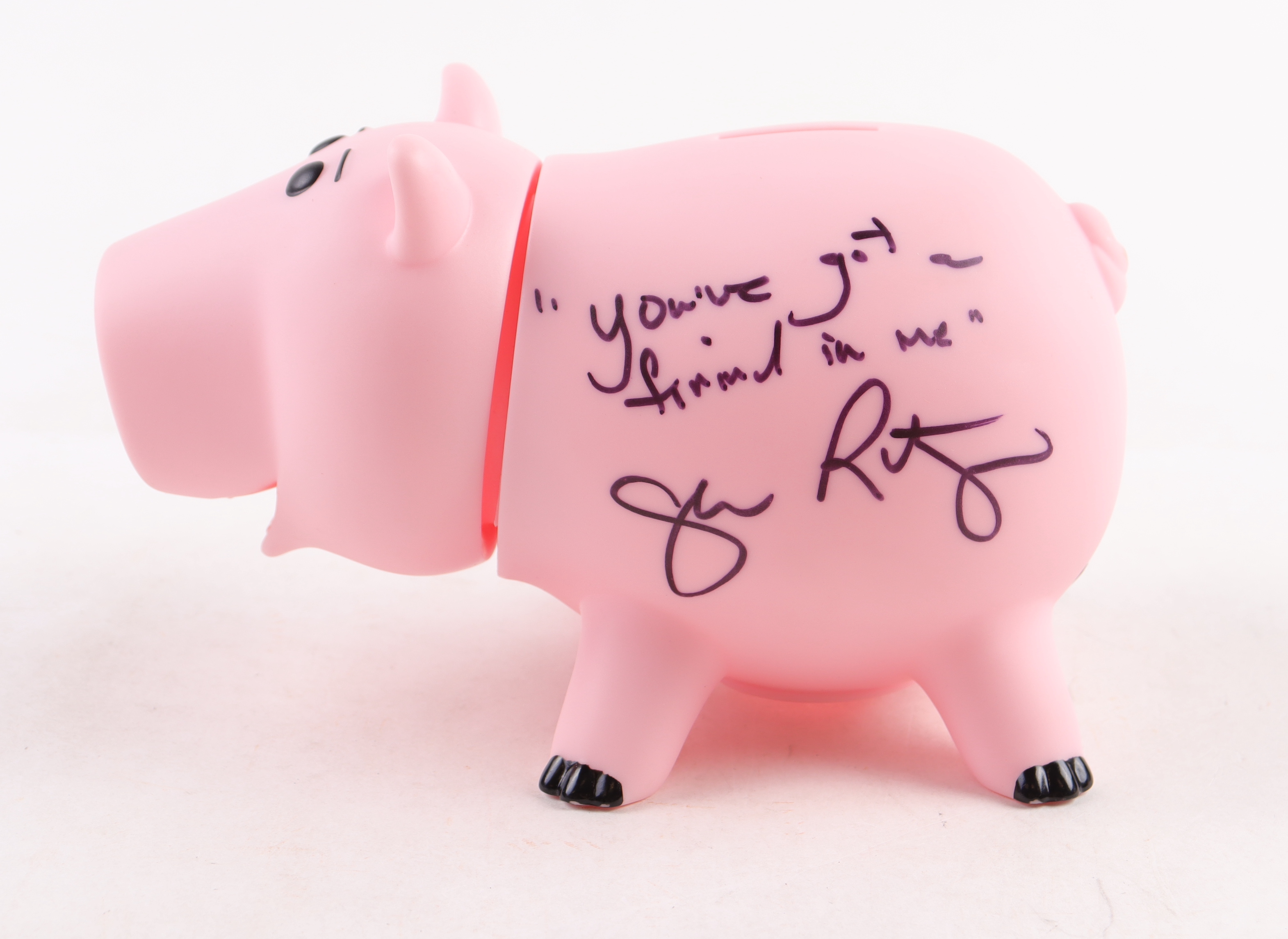 John Ratzenberger Signed "Toy Story" Hamm Piggy Bank Inscribed "You've Got A Friend In Me" (Beckett) at PristineAuction.com John Ratzenberger Signed "Toy Story" Hamm Piggy Bank Inscribed "You've Got A Friend In Me" (Beckett) at PristineAuction.com