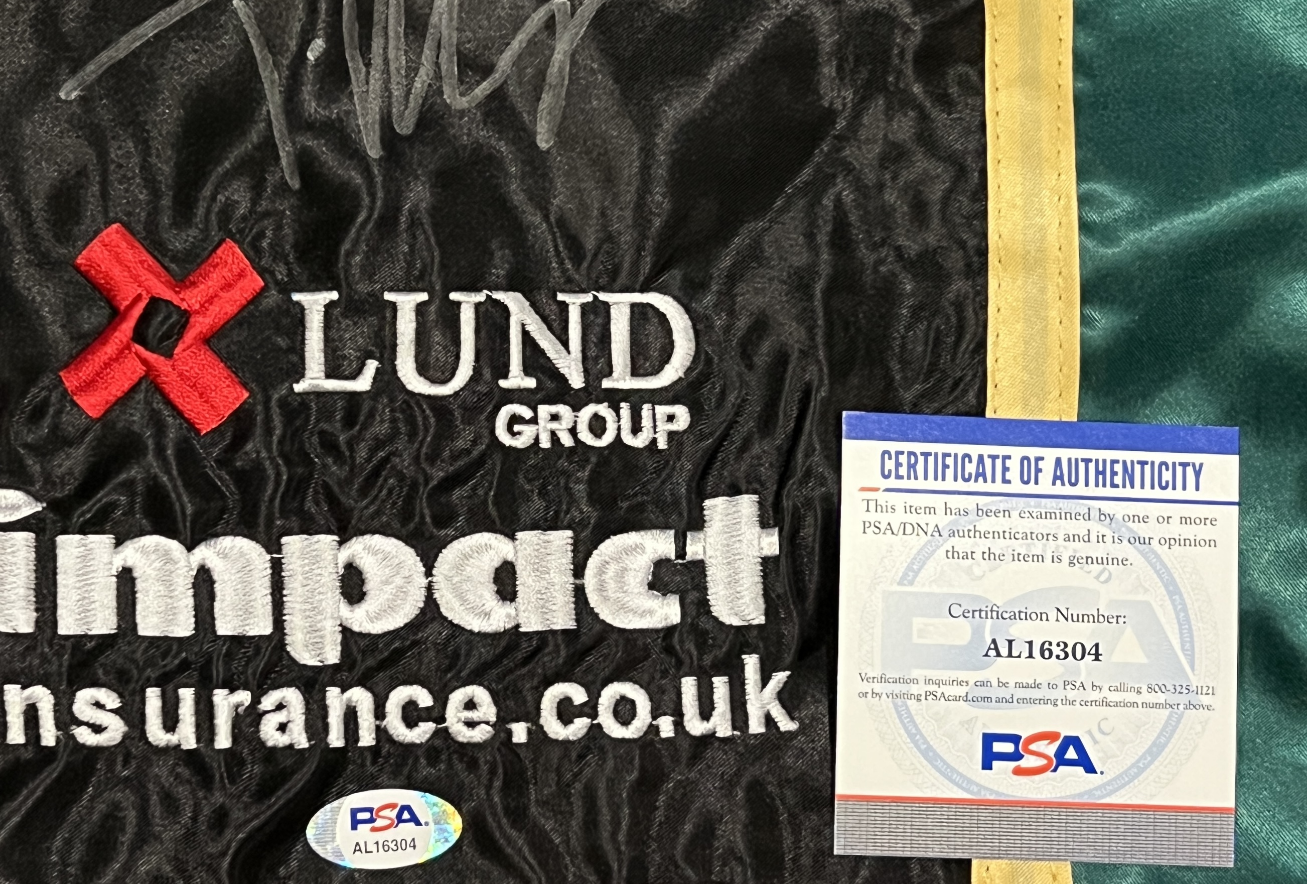 Tyson Fury Signed WBC "Gypsy King" Boxing Trunks (PSA) at PristineAuction.com Tyson Fury Signed WBC "Gypsy King" Boxing Trunks (PSA) at PristineAuction.com