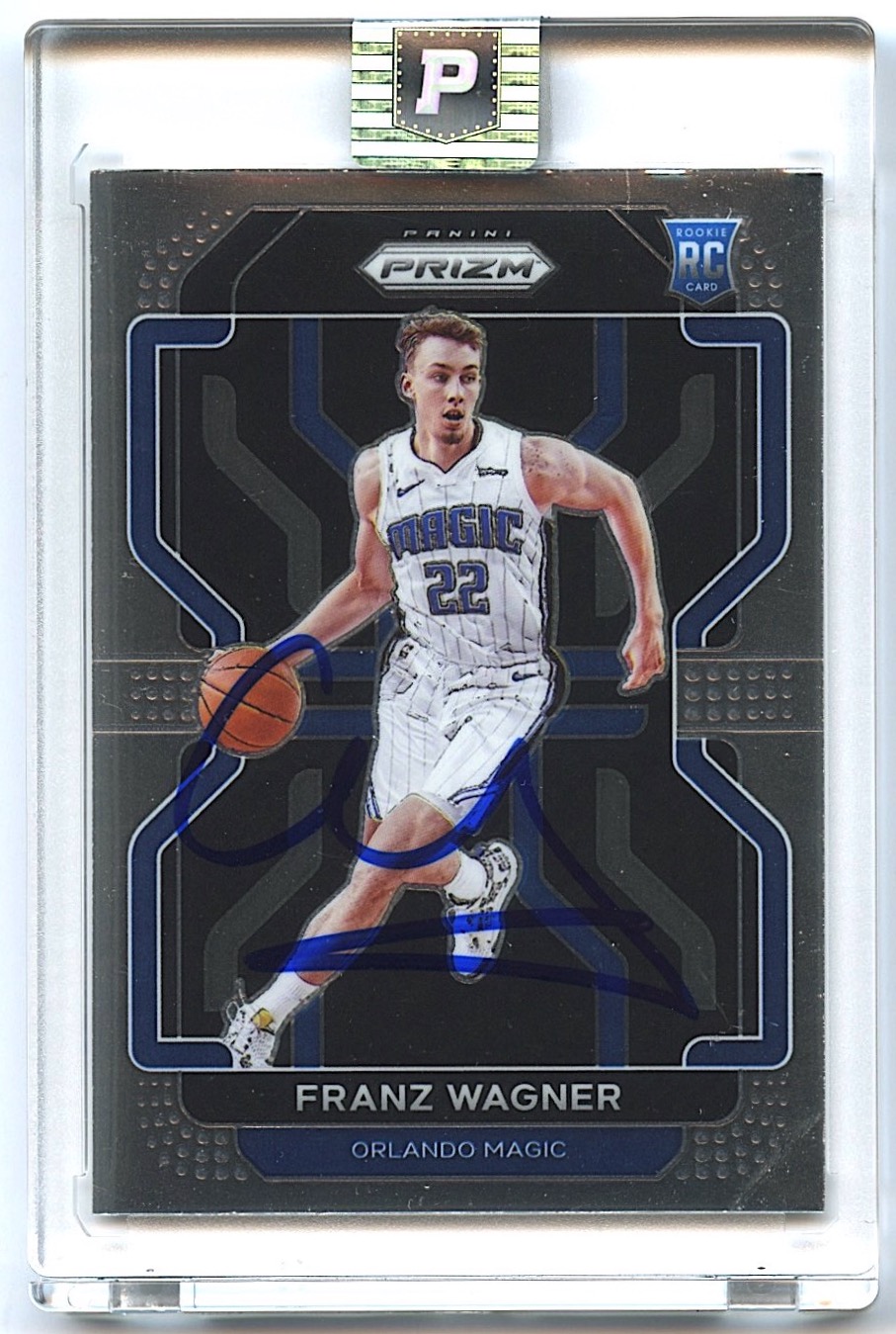 Franz Wagner Signed 2021-22 Panini Prizm #310 RC (PA Encapsulated) at PristineAuction.com Franz Wagner Signed 2021-22 Panini Prizm #310 RC (PA Encapsulated) at PristineAuction.com